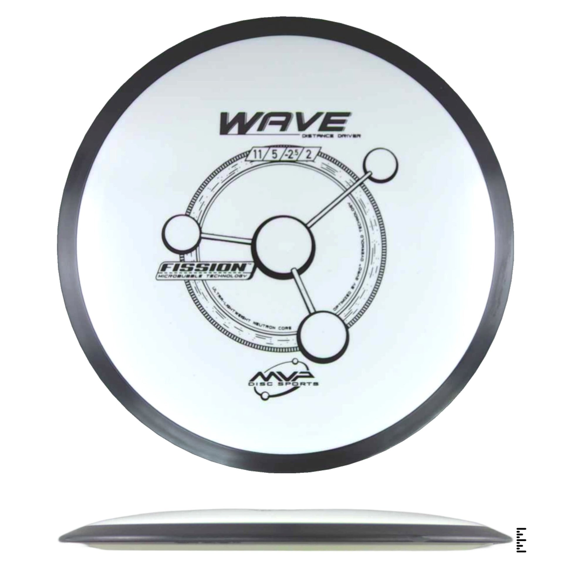 MVP Disc Sports Fission Wave - White - Powergrip USA