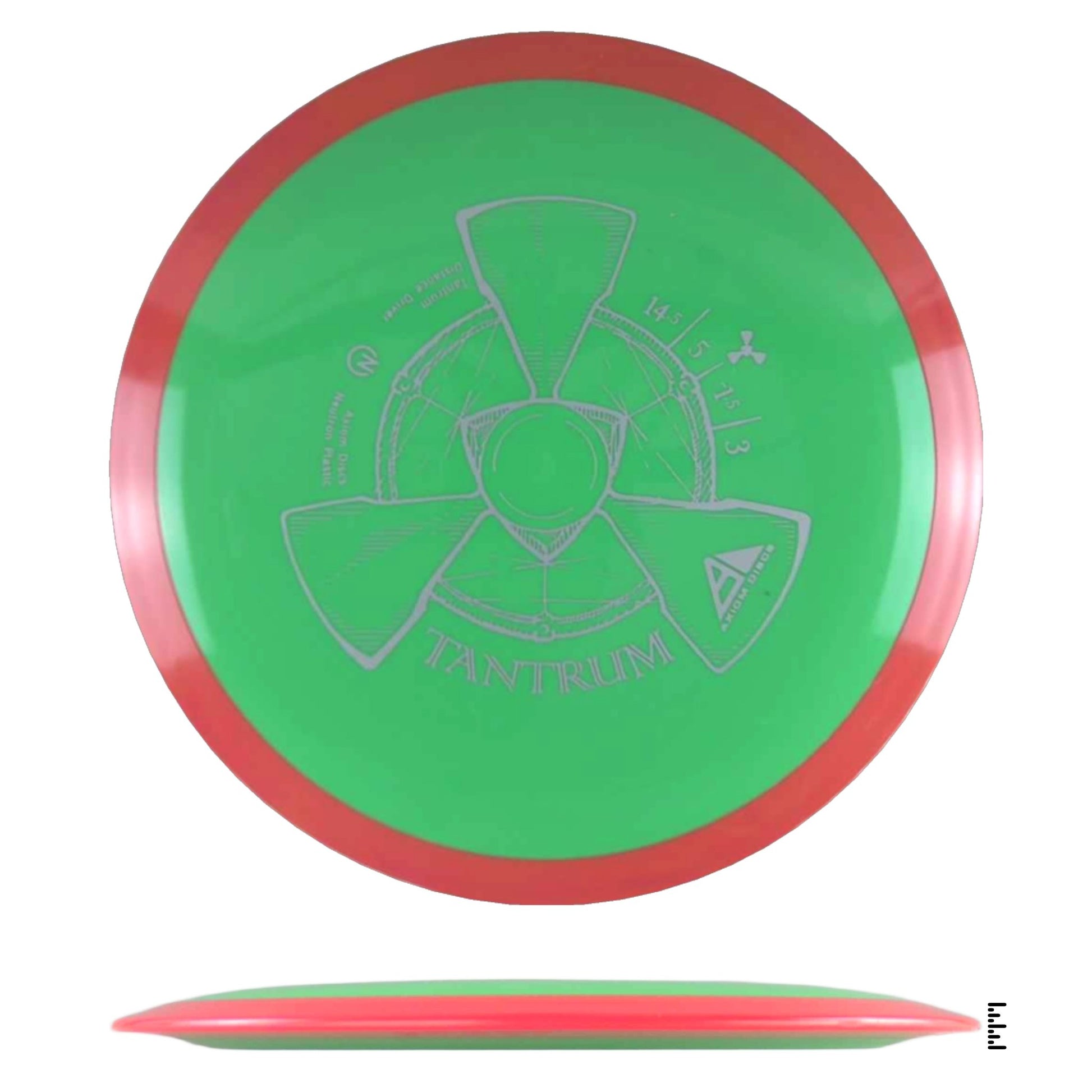 Axiom Discs Neutron Tantrum - Green / Dark Orange - Powergrip USA
