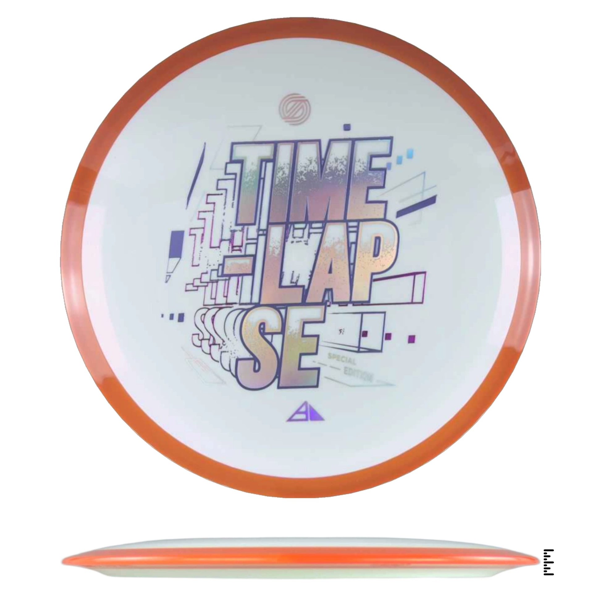 Axiom Discs Simon Line Neutron Time - Lapse Special Edition - White / Orange - Powergrip USA