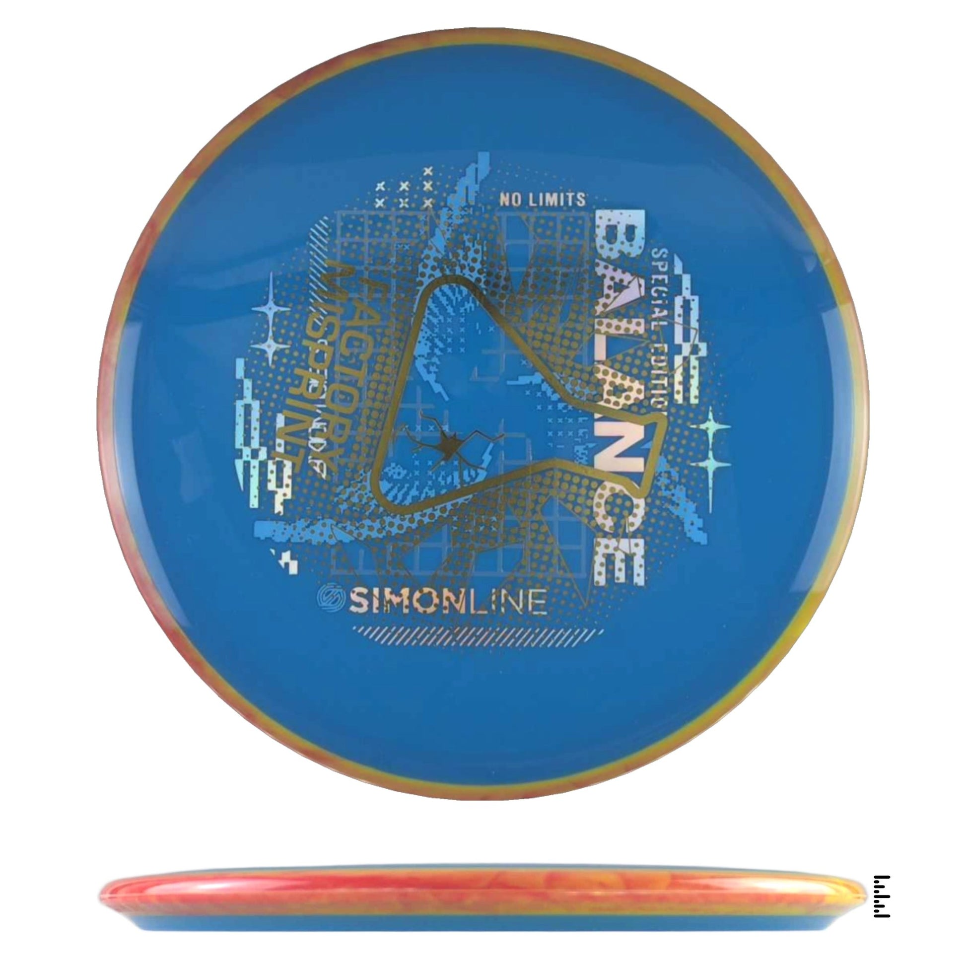 Axiom Discs Neutron Balance Factory Misprint - Blue / Orange - Powergrip USA