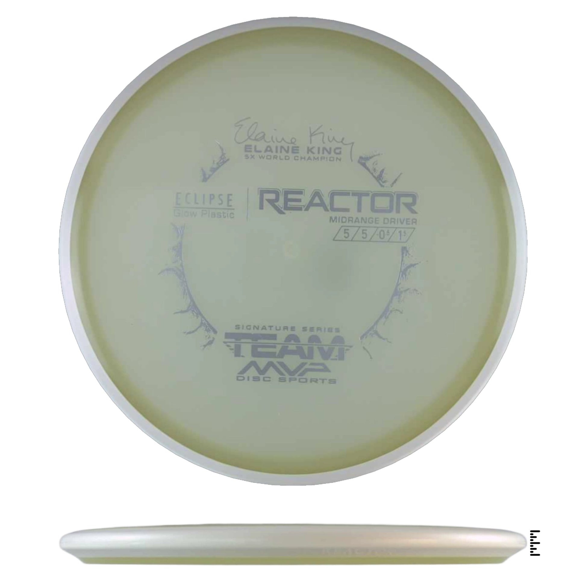 MVP Disc Sports Eclipse Reactor Elaine King Signature Series - White - Powergrip USA