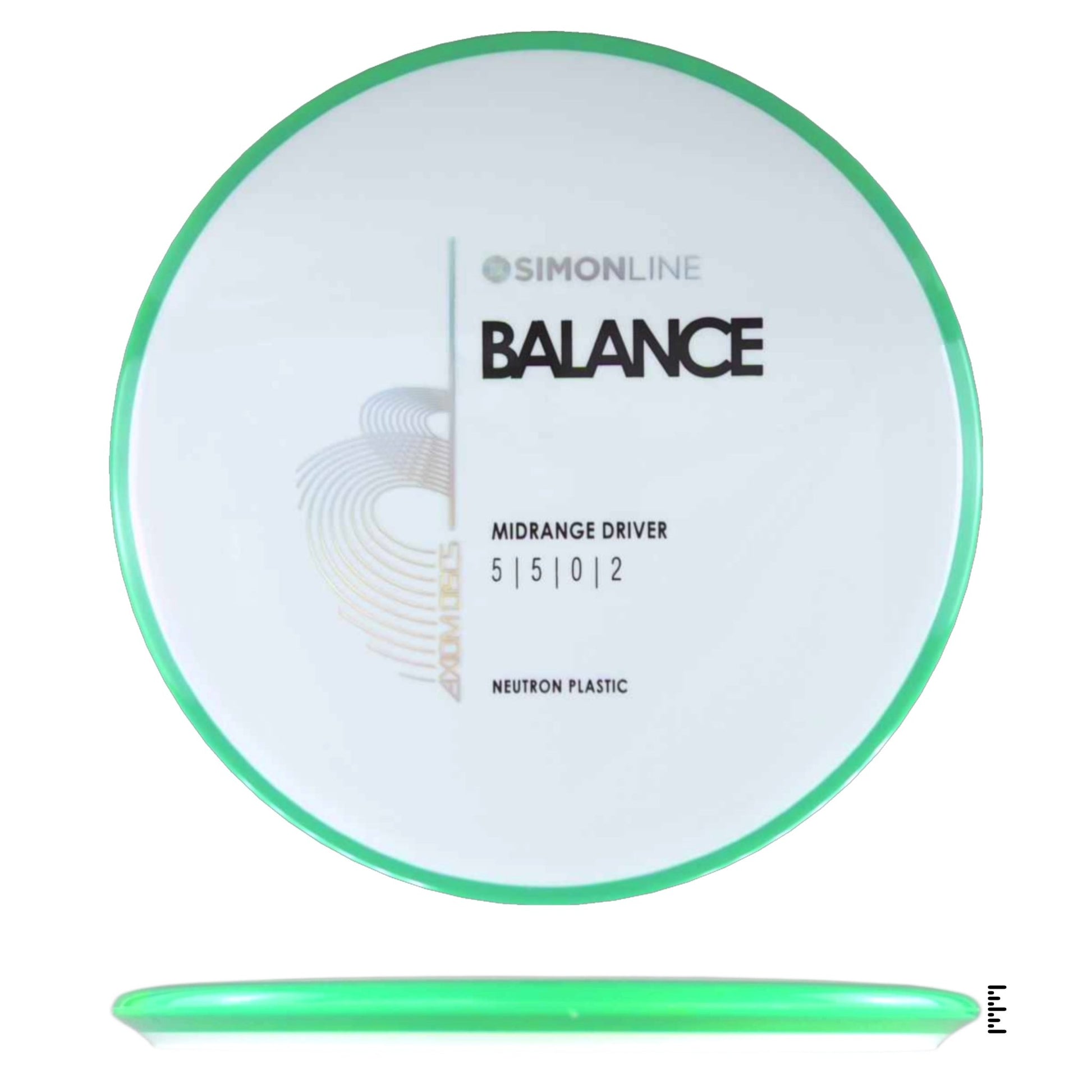 Axiom Discs Neutron Balance - White / Green - Powergrip USA