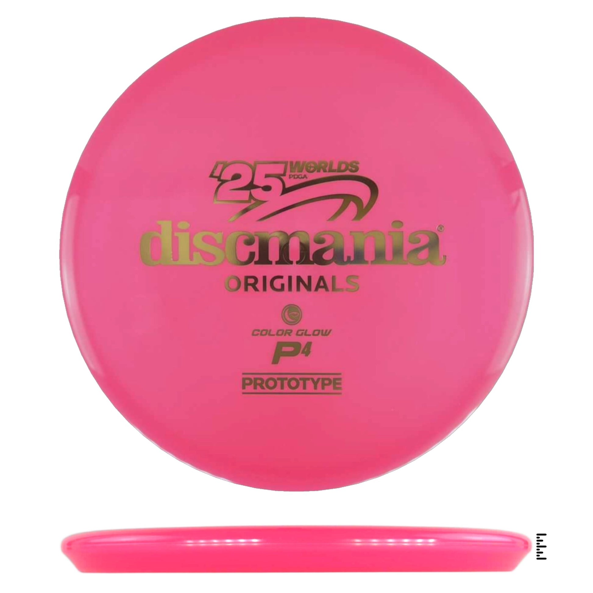 Color Glow C - Line P4 Prototype 2025 Worlds - Hot Pink - Powergrip USA