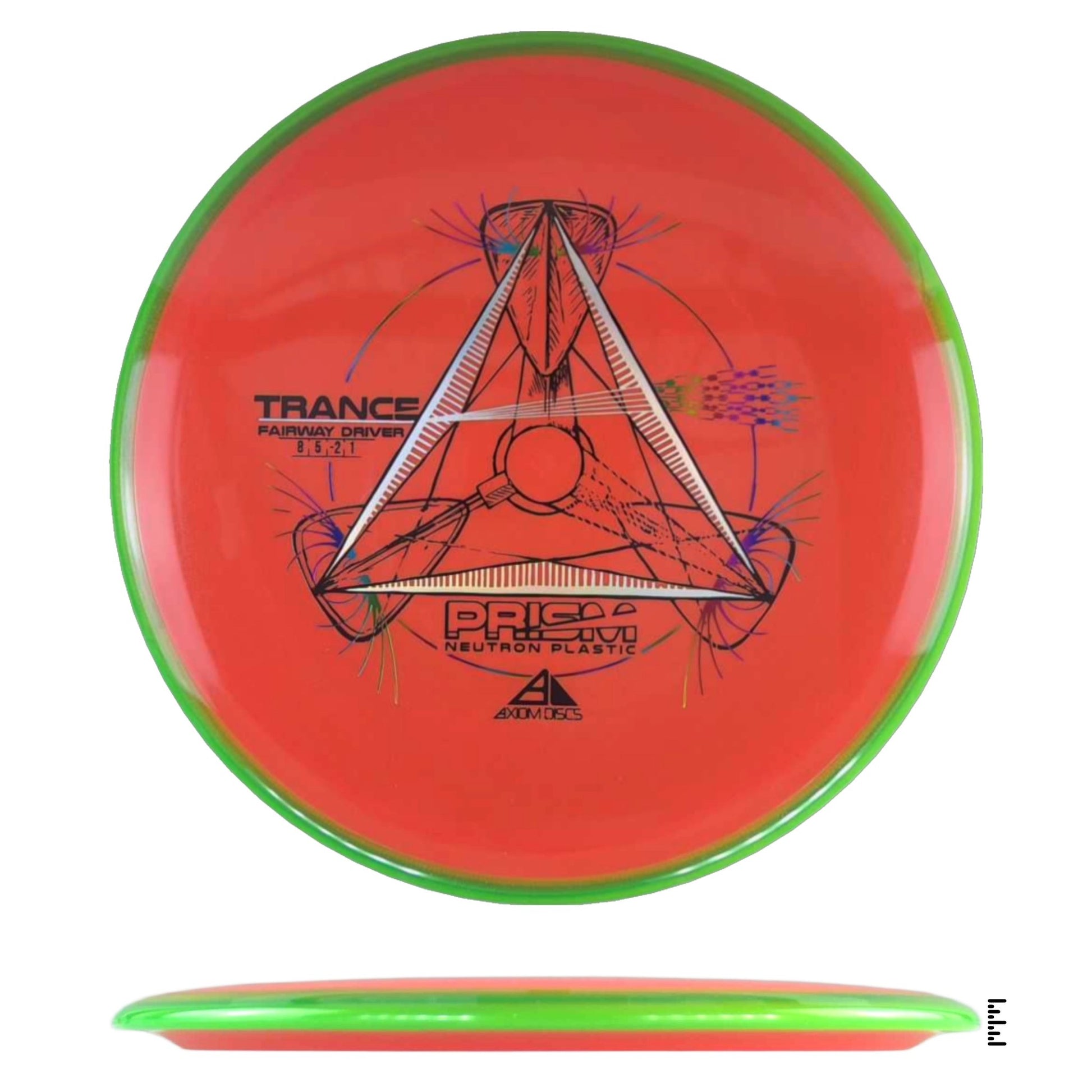 Axiom Discs Prism Neutron Trance - Orange / Green - Powergrip USA