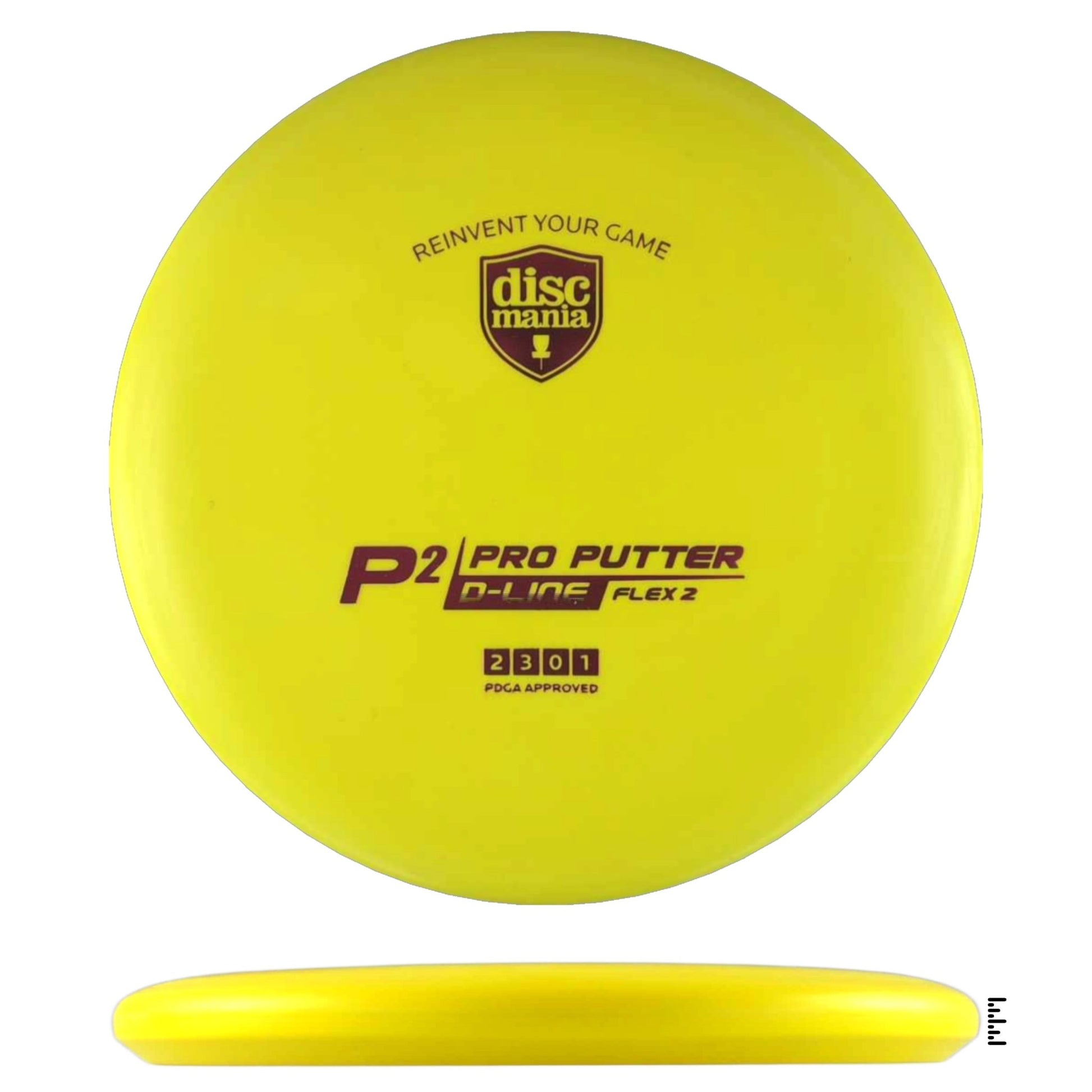 Discmania D - Line Flex 2 P2 - Yellow - Powergrip USA