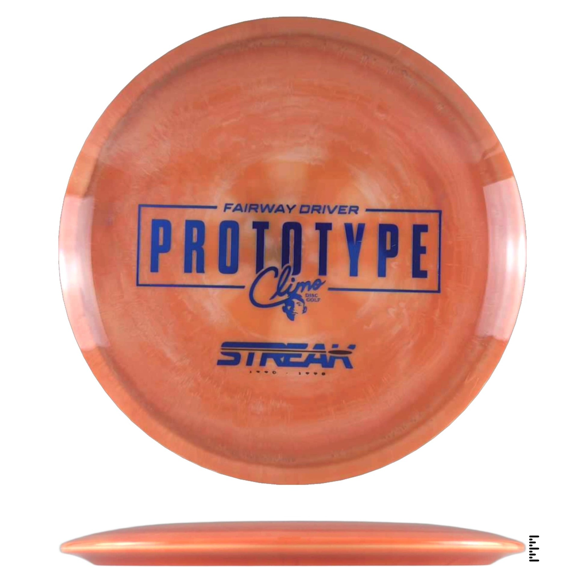 Climo Disc Golf Signature Line Streak Prototpye - Rust - Powergrip USA