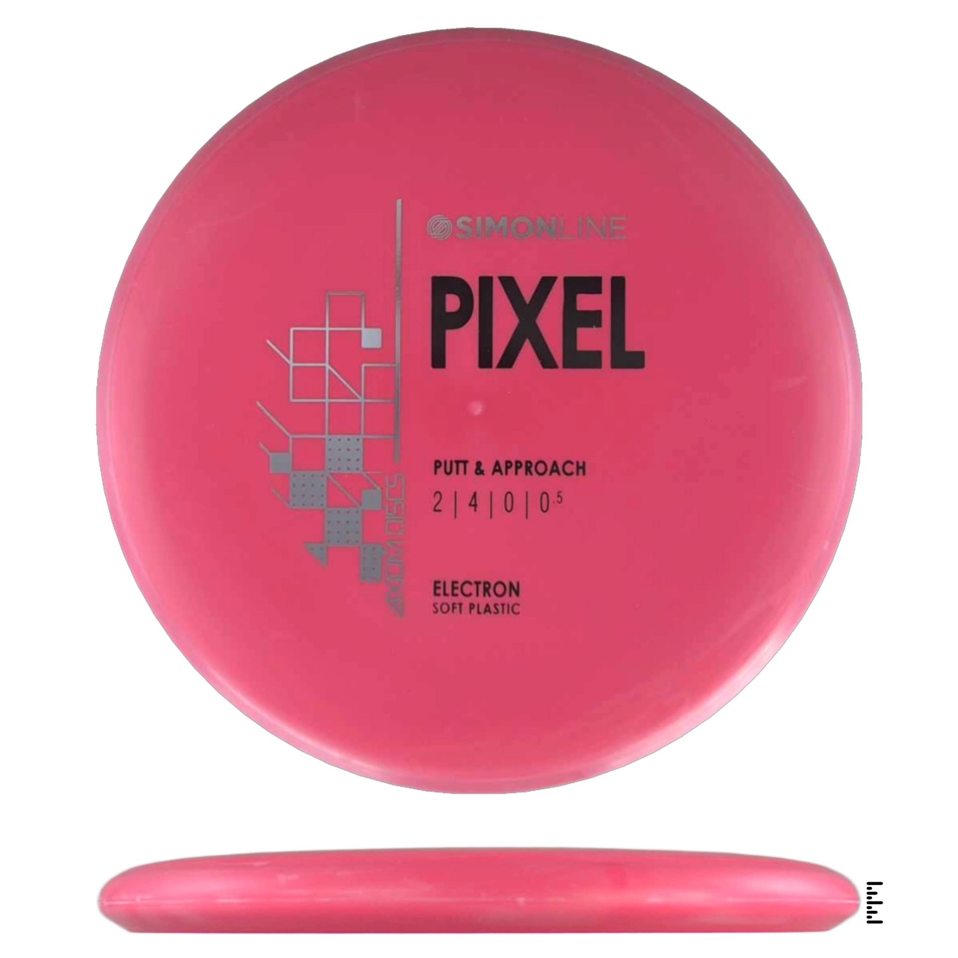 Axiom Discs Simon Line Electron Soft Pixel - Red / Red - Powergrip USA