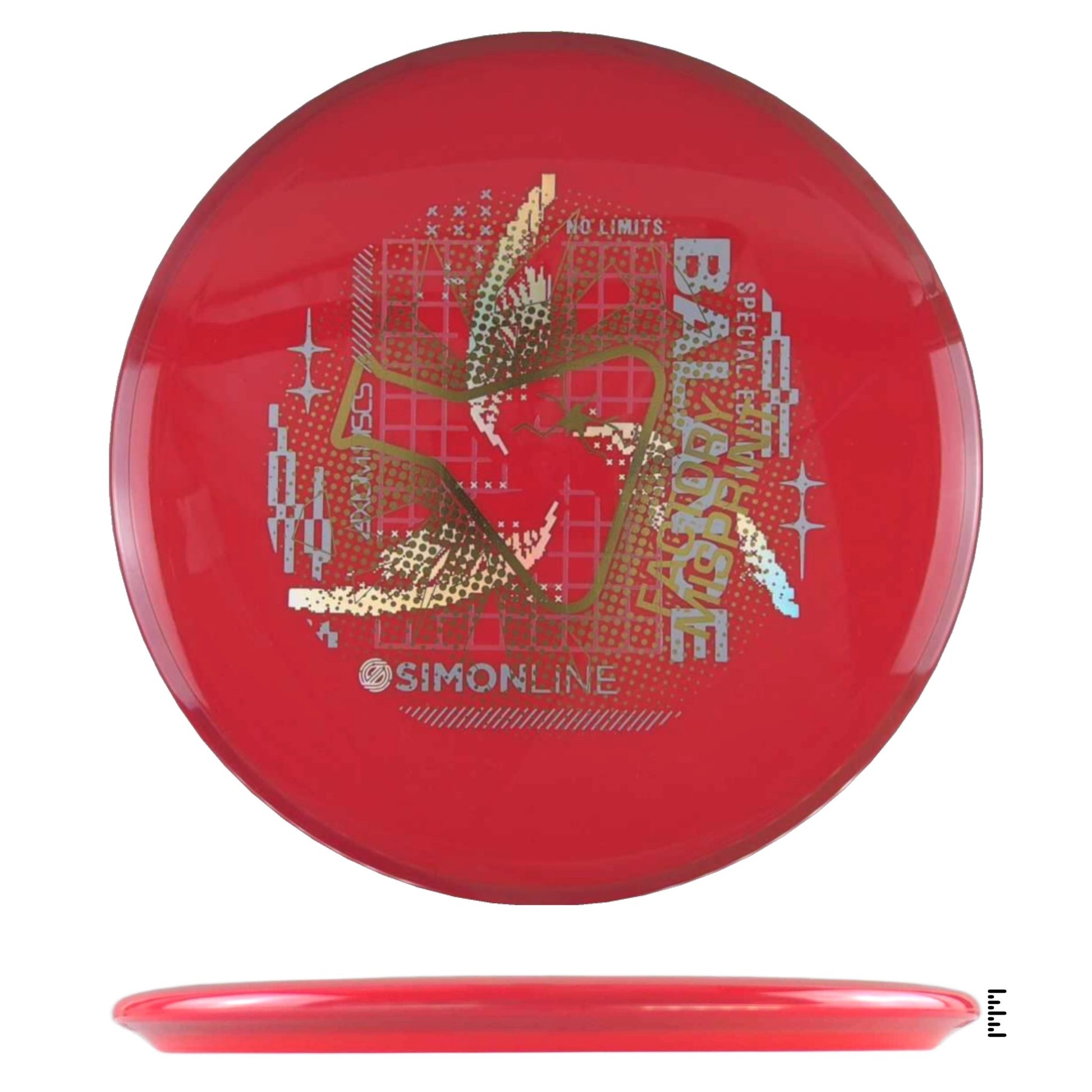 Axiom Discs Neutron Balance Factory Misprint - Red / Red - Powergrip USA