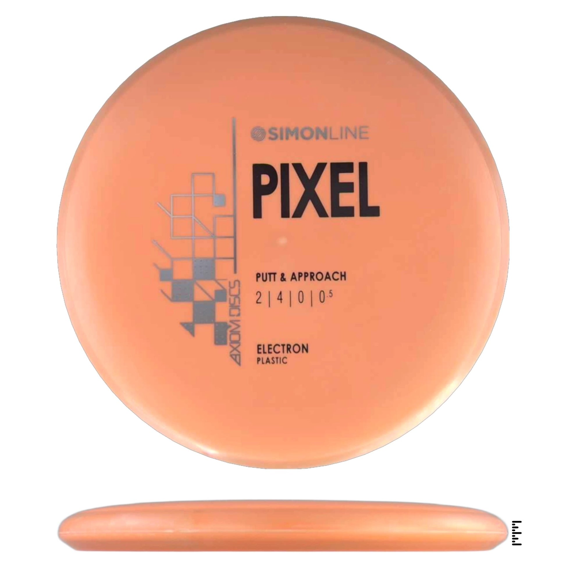 Axiom Discs Simon Line Electron Pixel - Light Orange / Light Orange - Powergrip USA