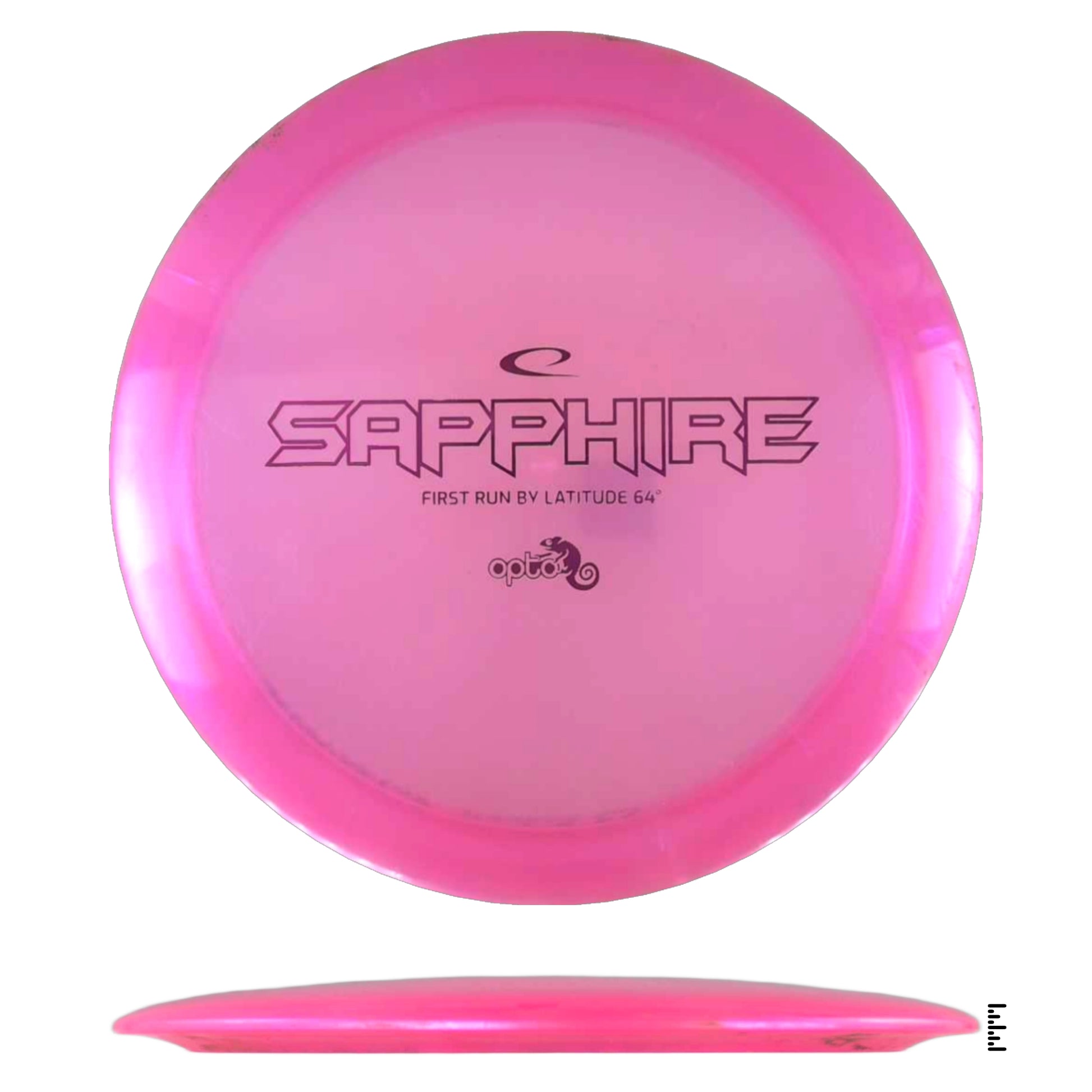 Pink Latitude 64 Sapphire disc golf disc