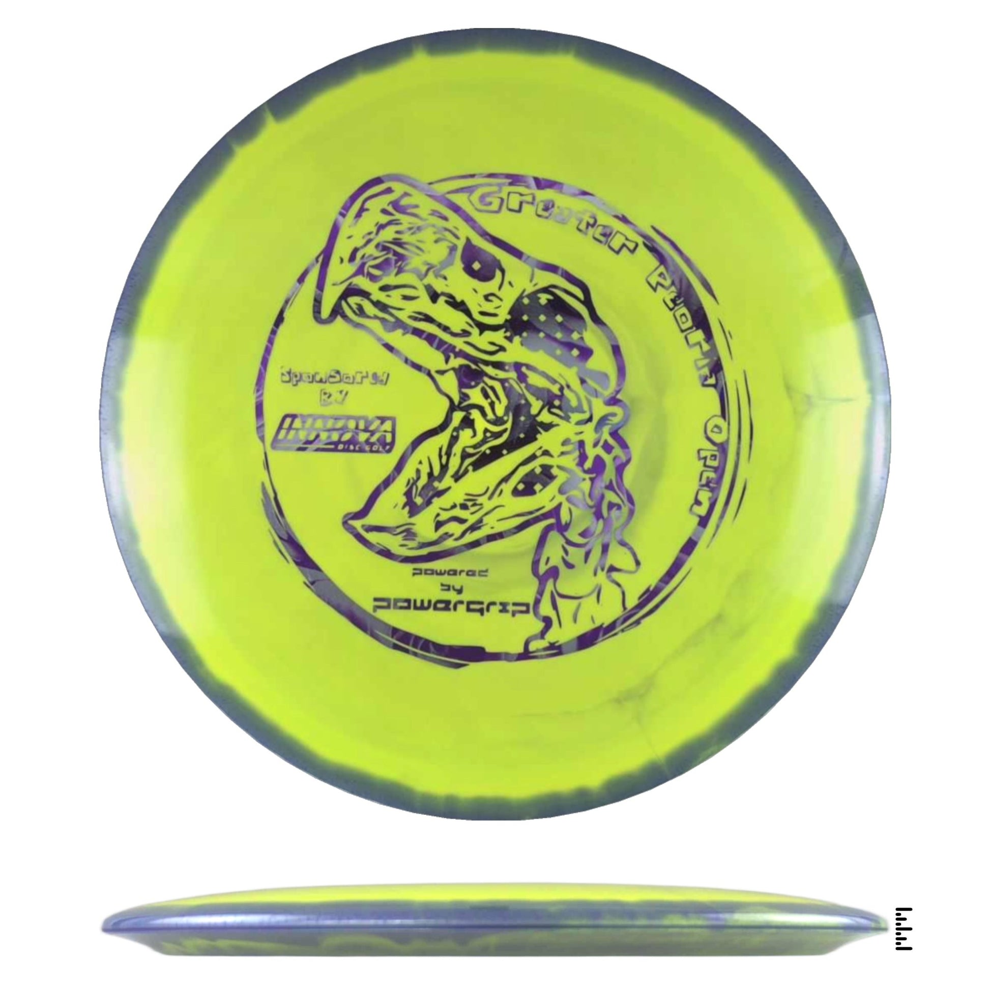 Innova Halo TeeBird3 - 2024 Greater Peoria Open - Yellow / Violet - Powergrip USA