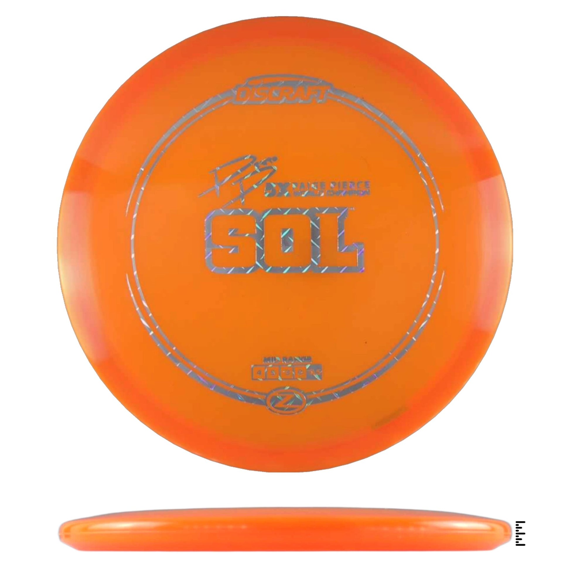 Discraft Z Line Sol Paige Pierce 5x - Orange - Powergrip USA