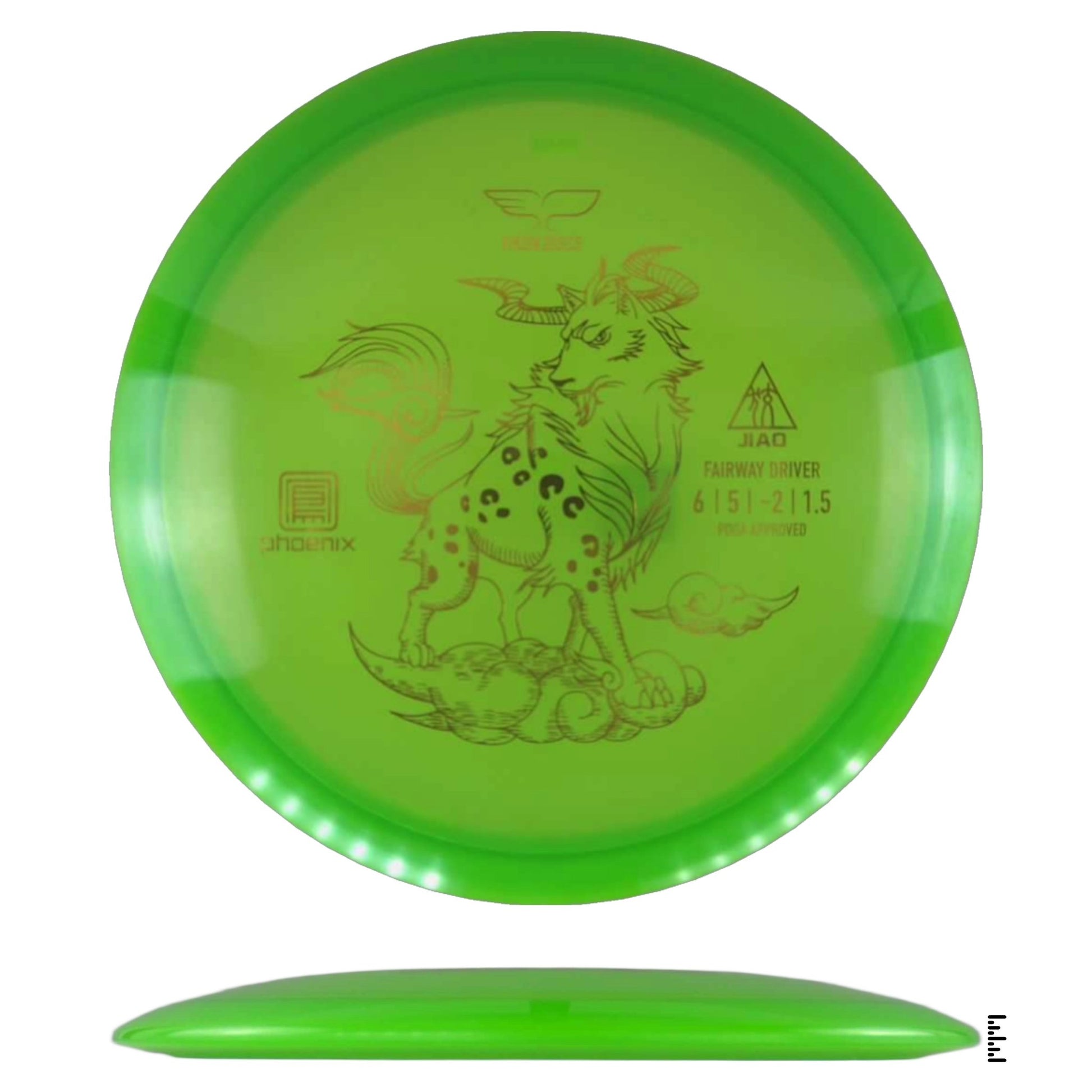 Yikun Discs Phoenix Jiao - Green - Powergrip USA