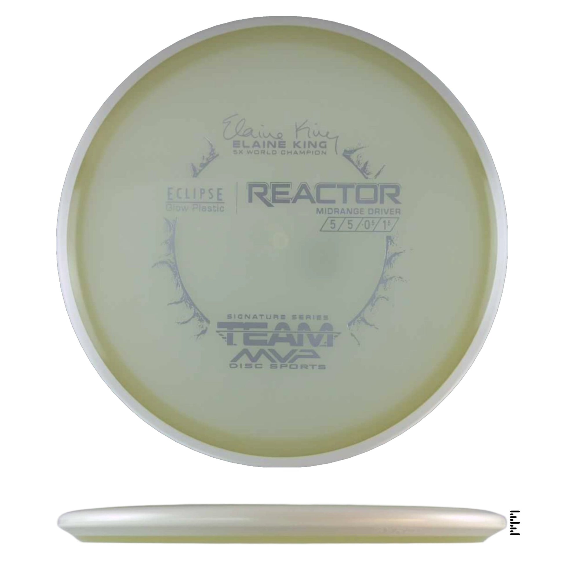 MVP Disc Sports Eclipse Reactor Elaine King Signature Series - White - Powergrip USA