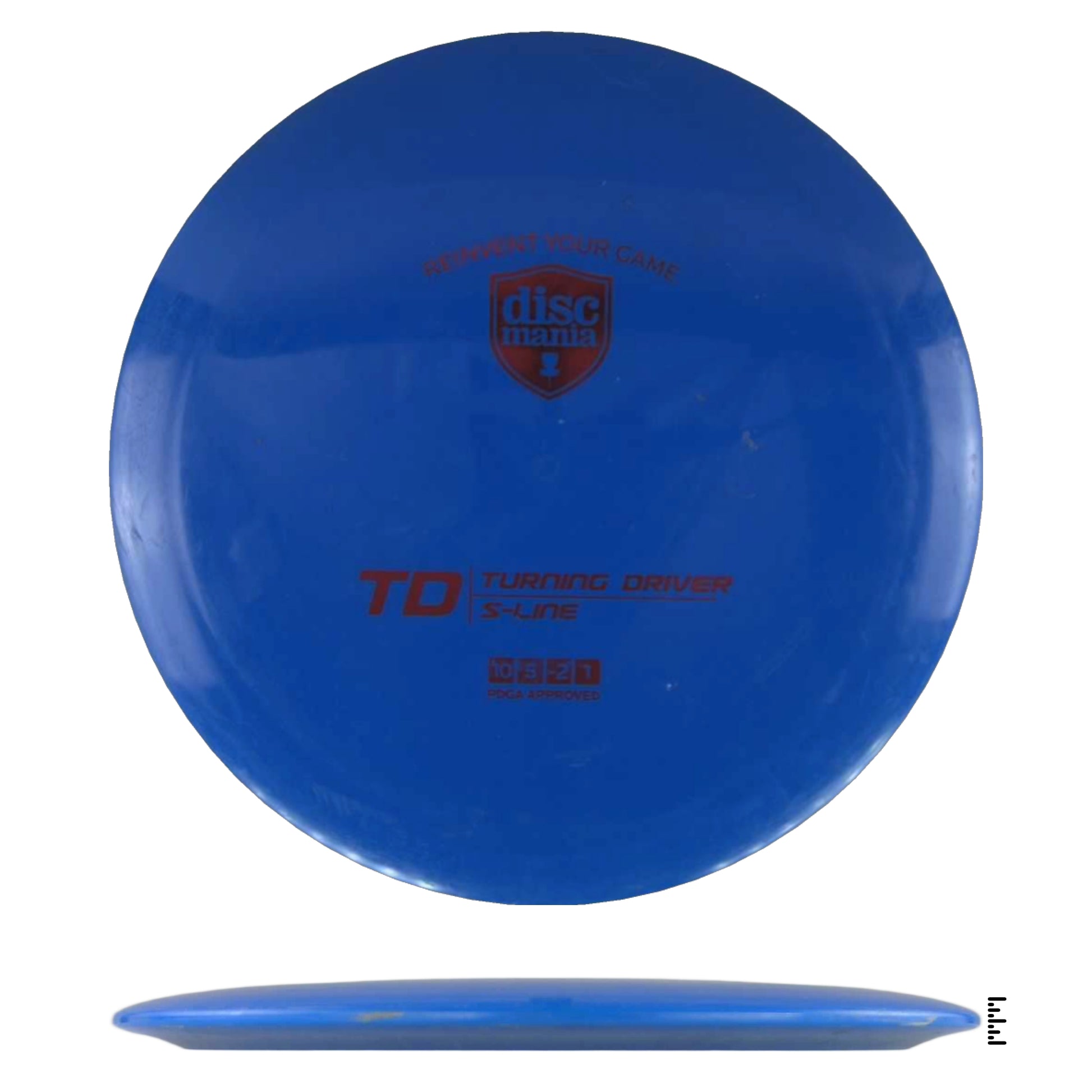 Blue Discmania TD disc golf disc