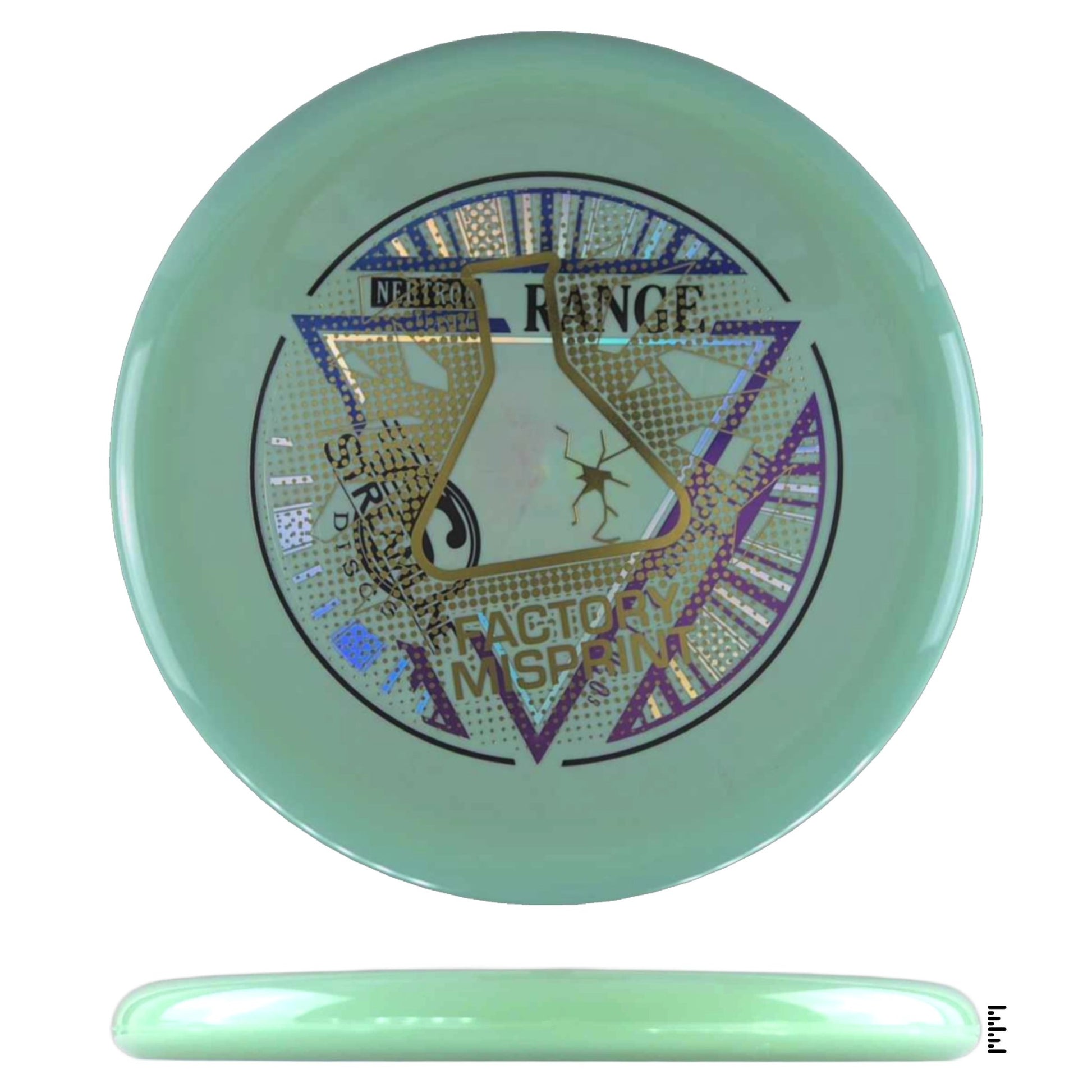 Streamline Discs Neutron Range Factory Misprint - Light Green - Powergrip USA