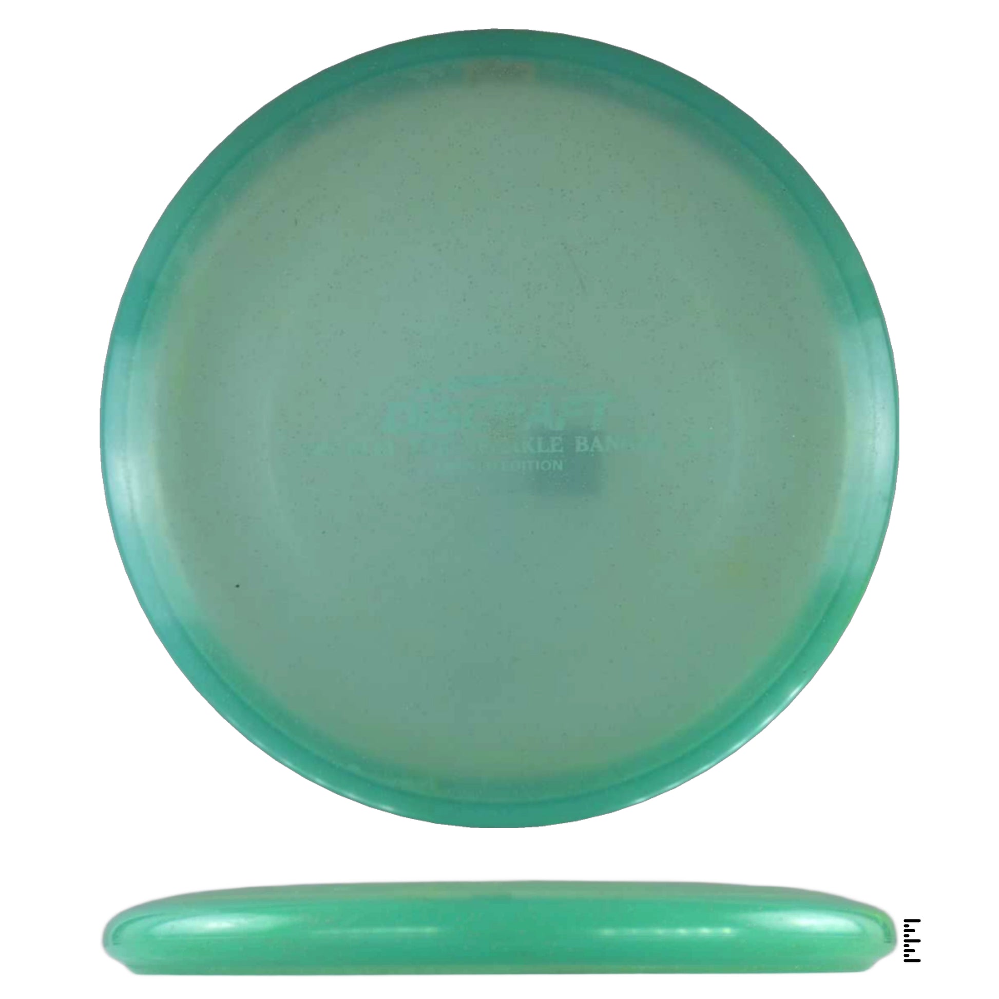 Green disc golf disc