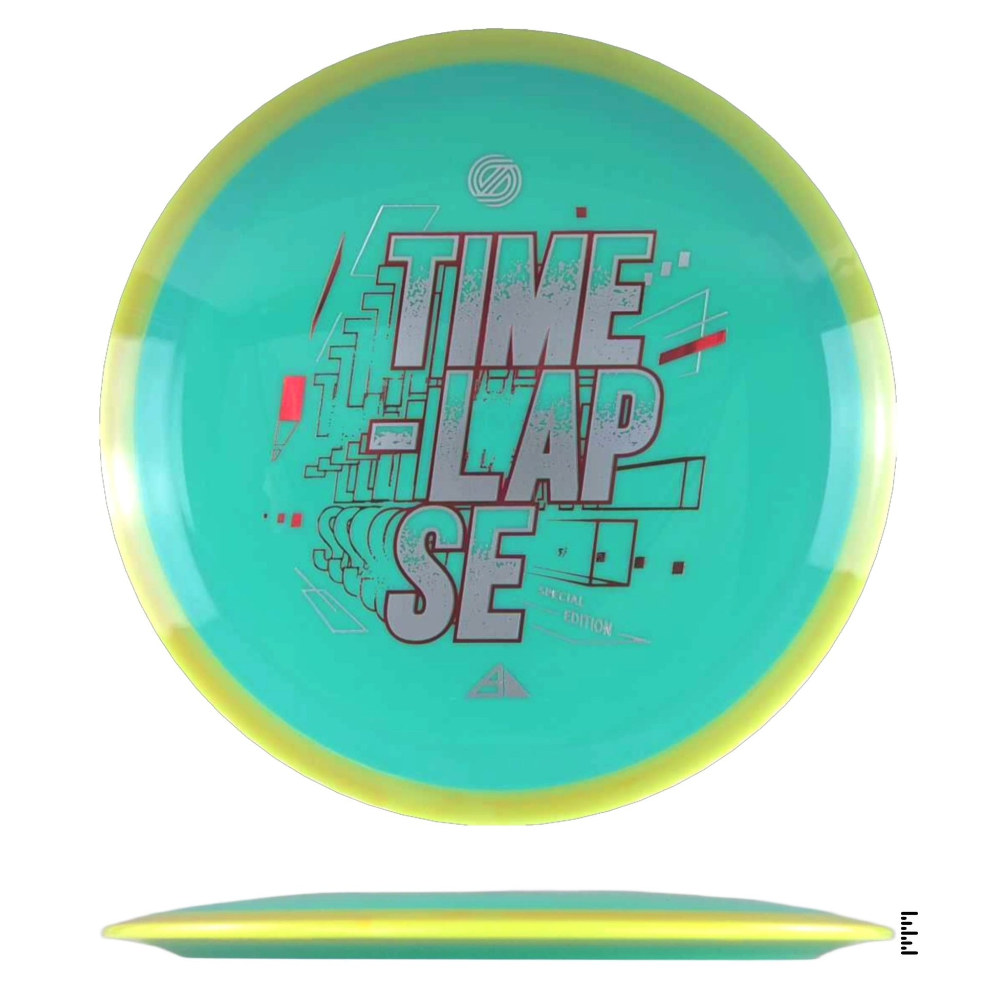 Axiom Discs Simon Line Neutron Time - Lapse Special Edition - Turquoise / Yellow - Powergrip USA