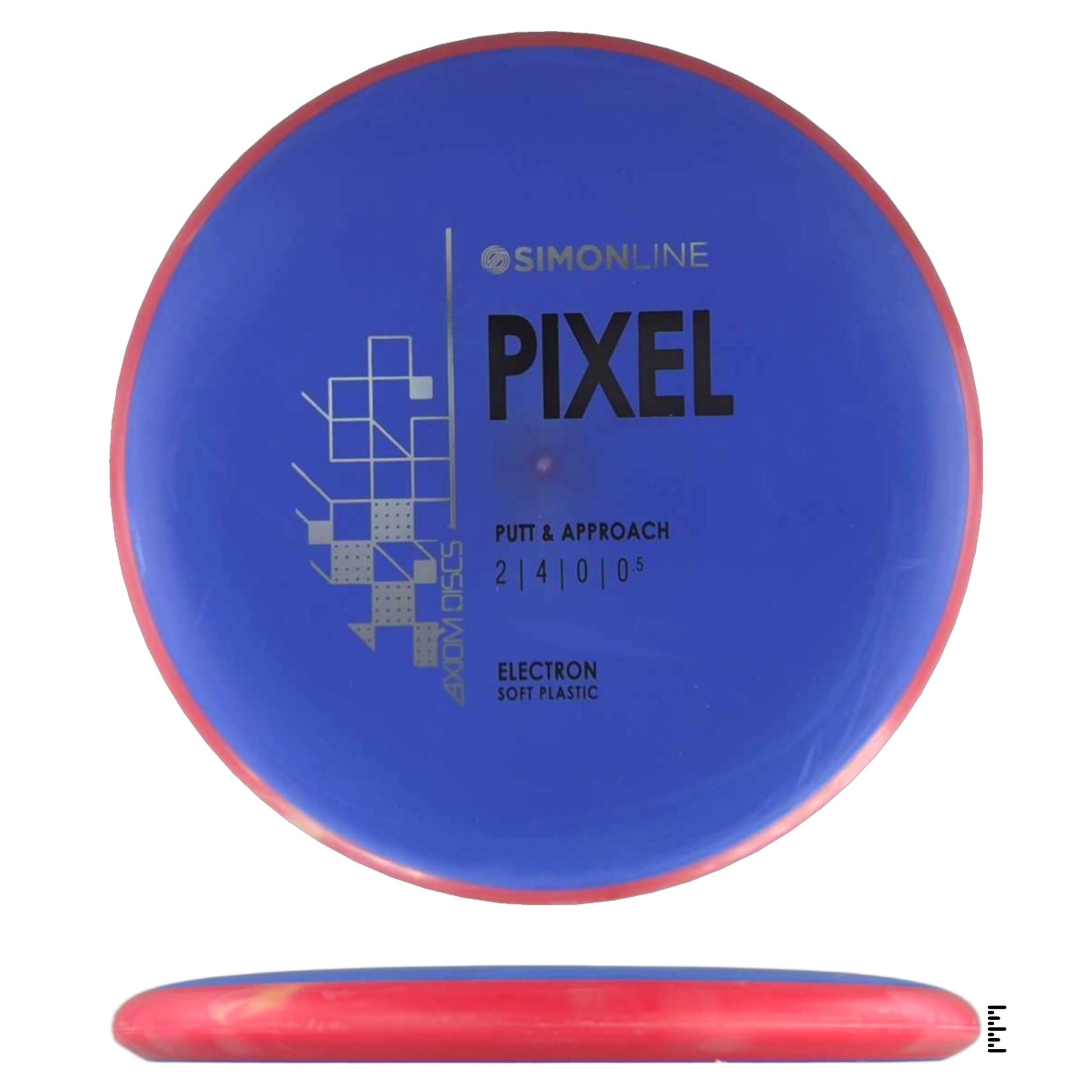 Axiom Discs Simon Line Electron Soft Pixel - Blue / Red - Powergrip USA