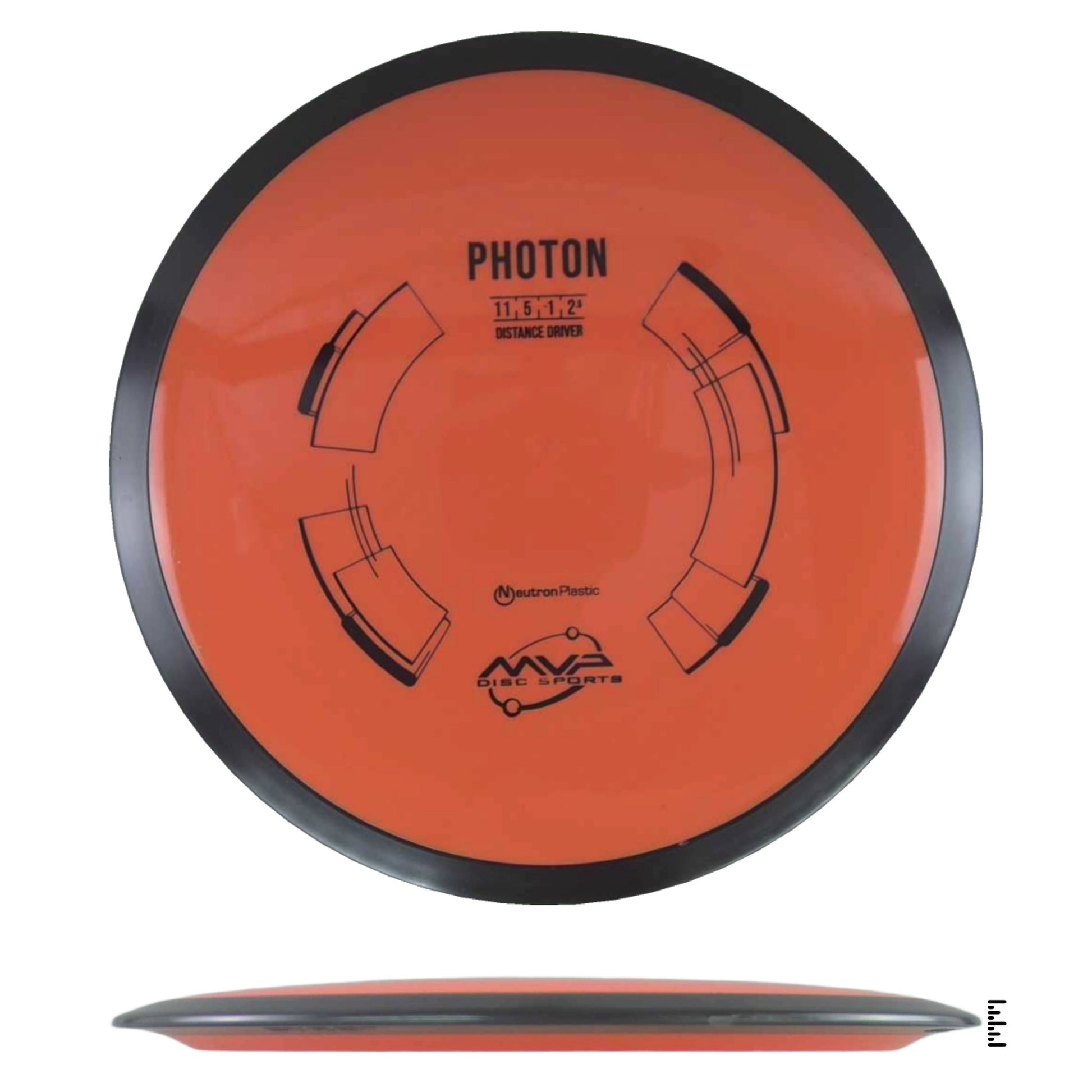 MVP Disc Sports Neutron Photon - Dark Orange - Powergrip USA