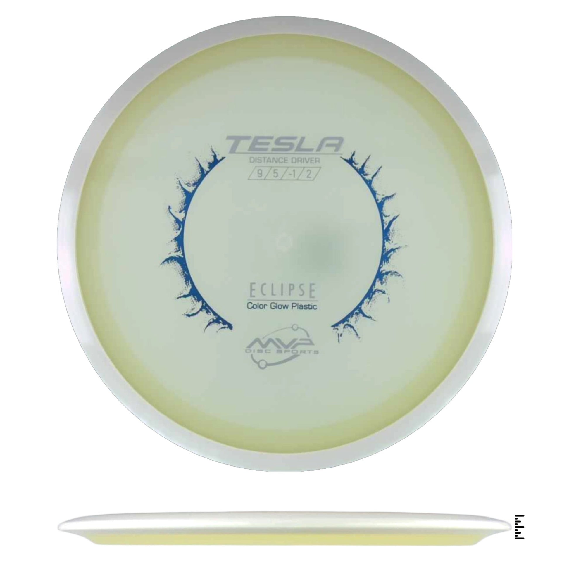 MVP Disc Sports Eclipse Color Glow Tesla - Blue - Powergrip USA