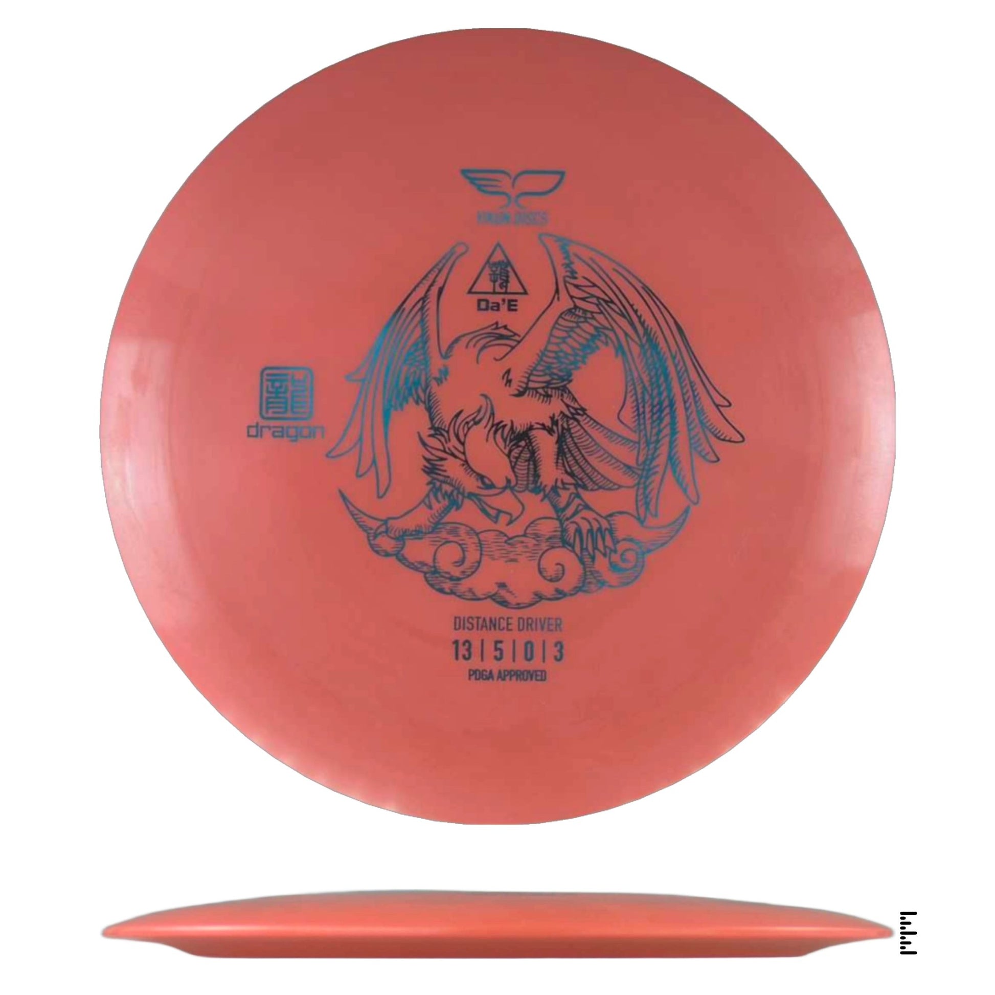 Yikun Discs Dragon Da’E - Orange - Powergrip USA