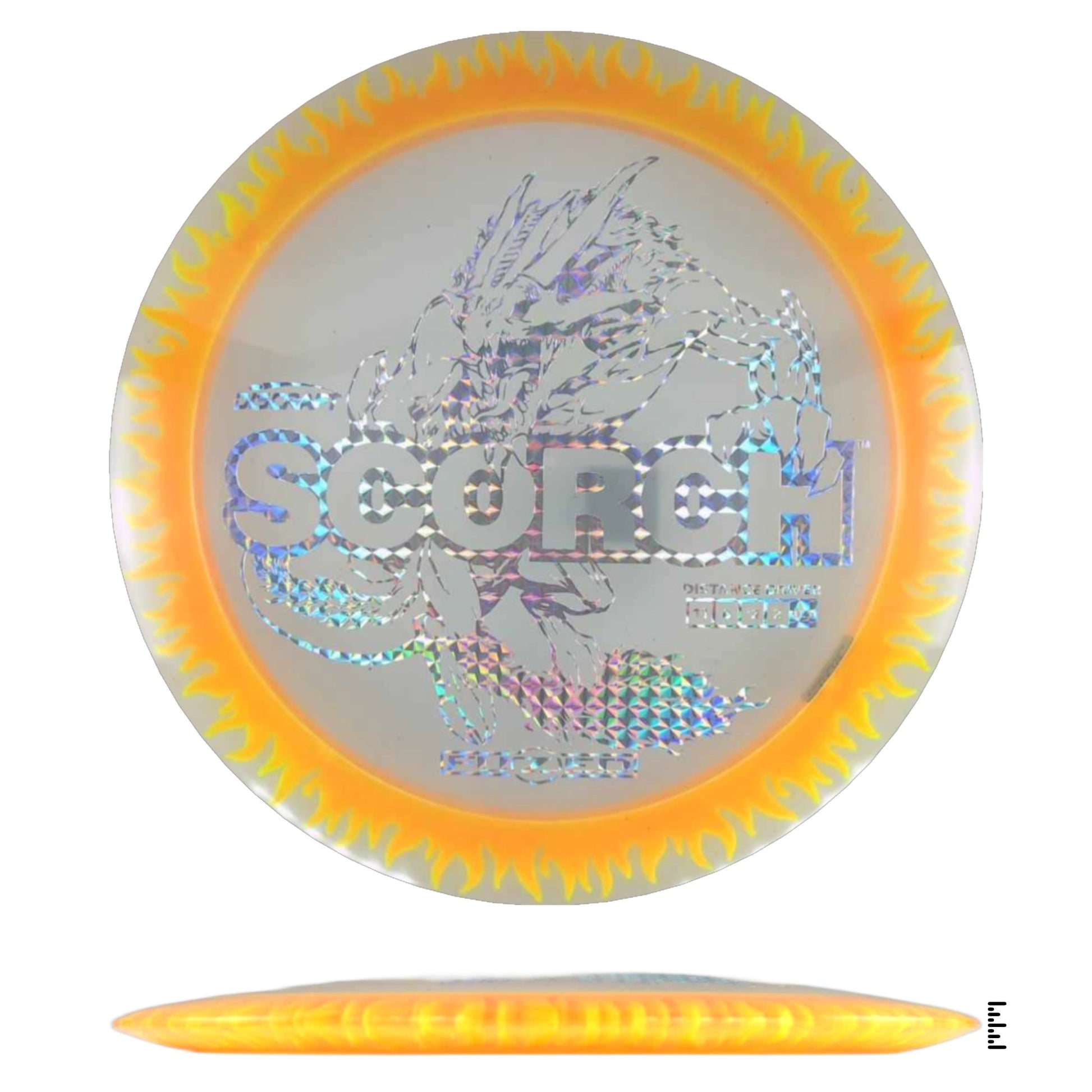 Discraft Fuzed Line Scorch - Clear / Orange - Powergrip USA