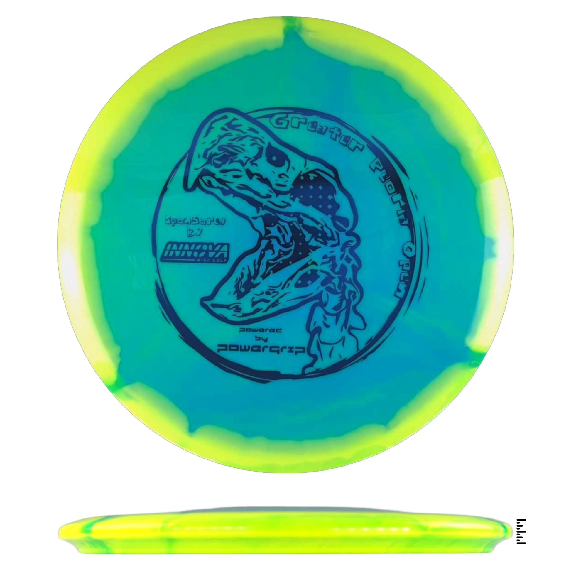 Innova Halo Roc3 - 2024 Greater Peoria Open - Blue / Yellow - Powergrip USA