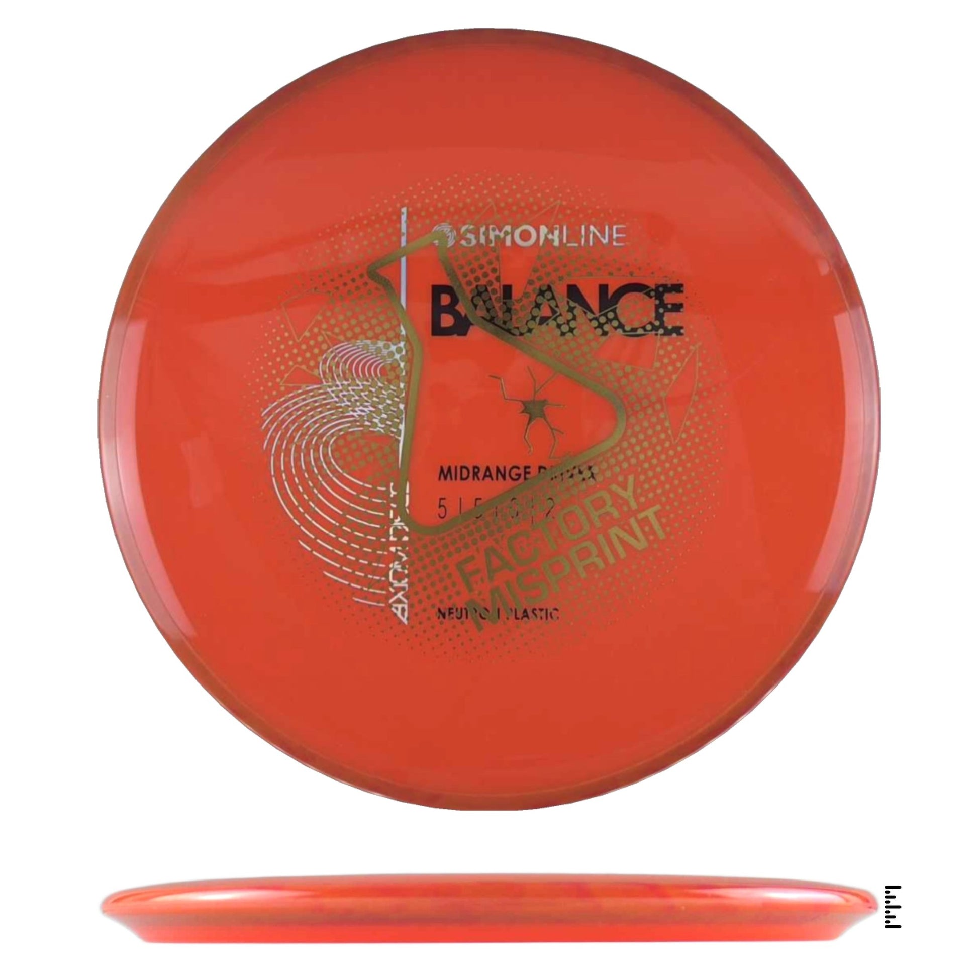 Axiom Discs Neutron Balance Factory Misprint - Orange / Dark Orange - Powergrip USA