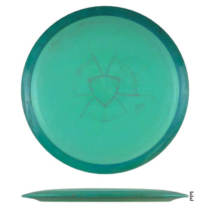 Green disc golf disc