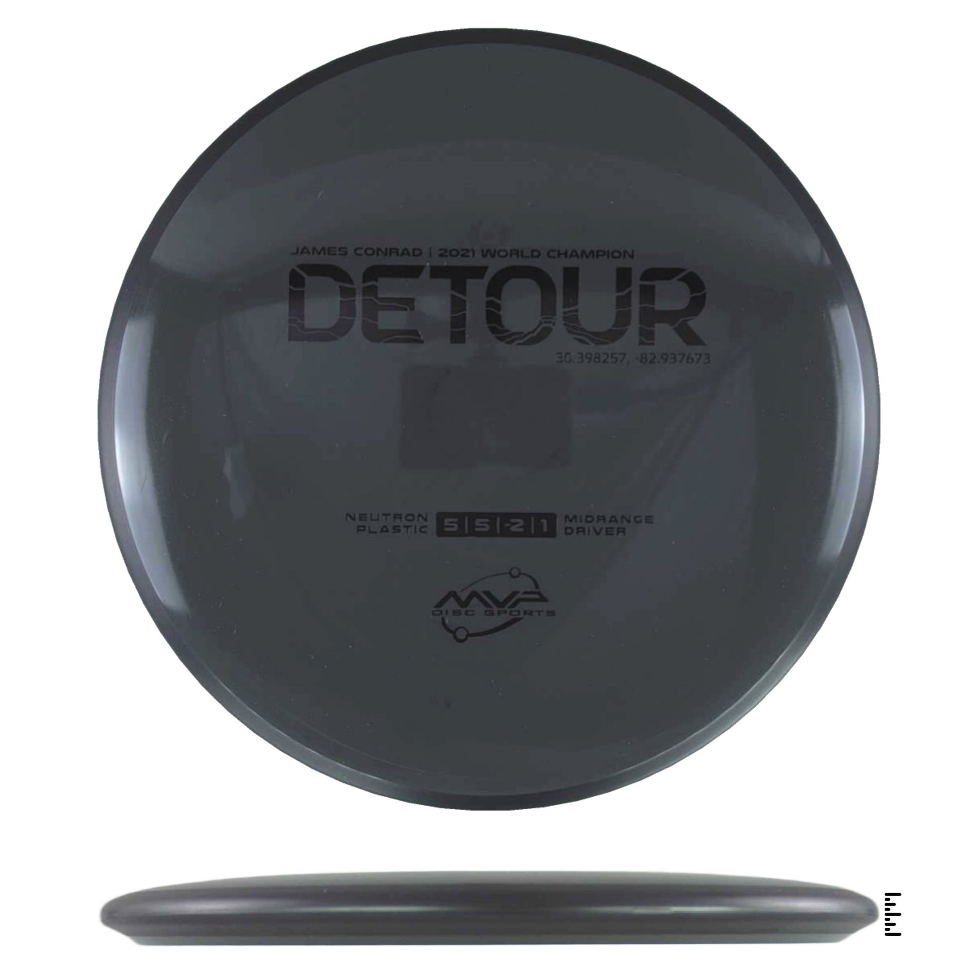 MVP Disc Sports Neutron Detour - Black - Powergrip USA