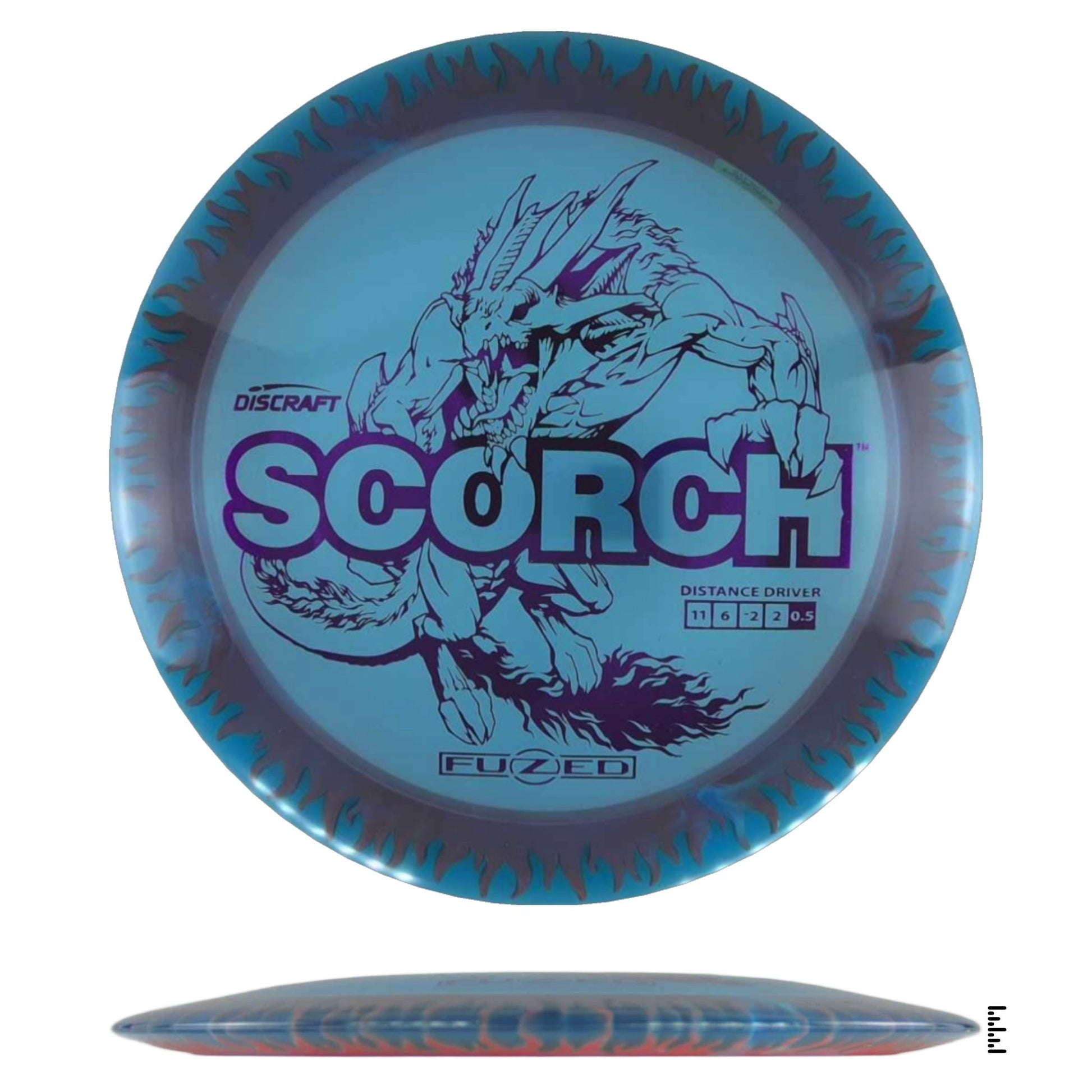 Discraft Fuzed Line Scorch - Blue / Red - Powergrip USA