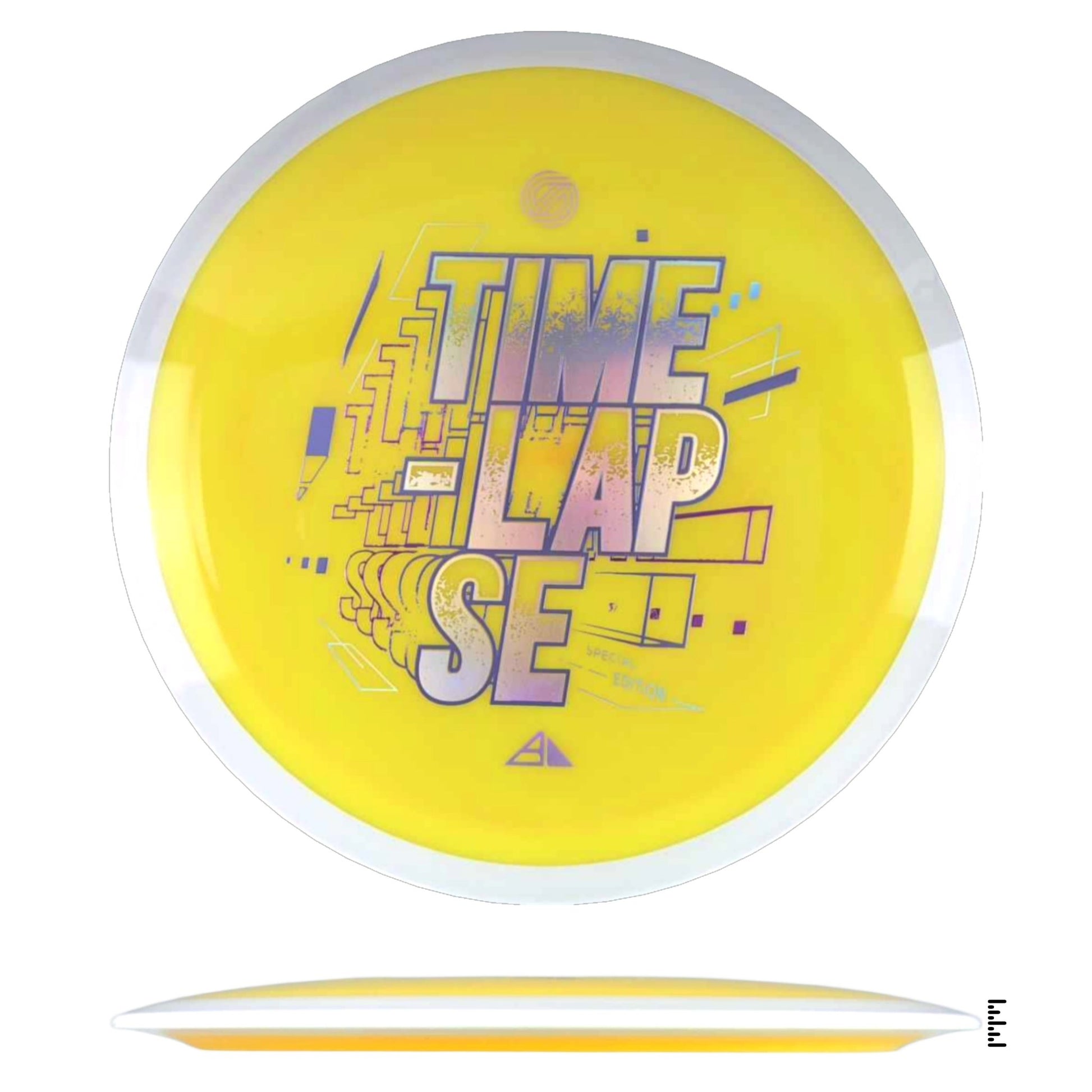 Axiom Discs Simon Line Neutron Time - Lapse Special Edition - Yellow / White - Powergrip USA