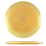 Yellow disc golf disc - 51ff6400-11de-4152-950a-23a9a660a643