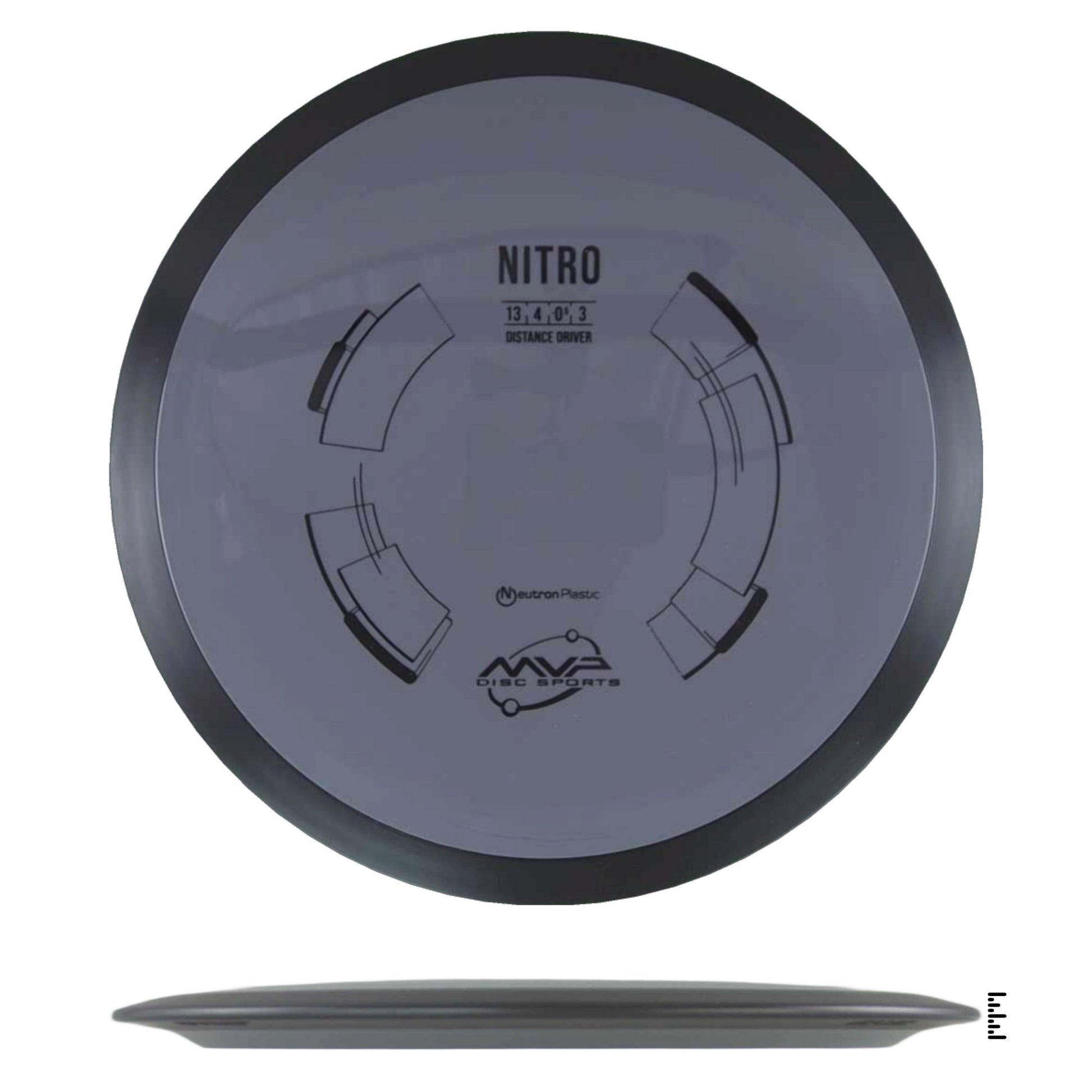 MVP Disc Sports Neutron Nitro - Grey - Powergrip USA