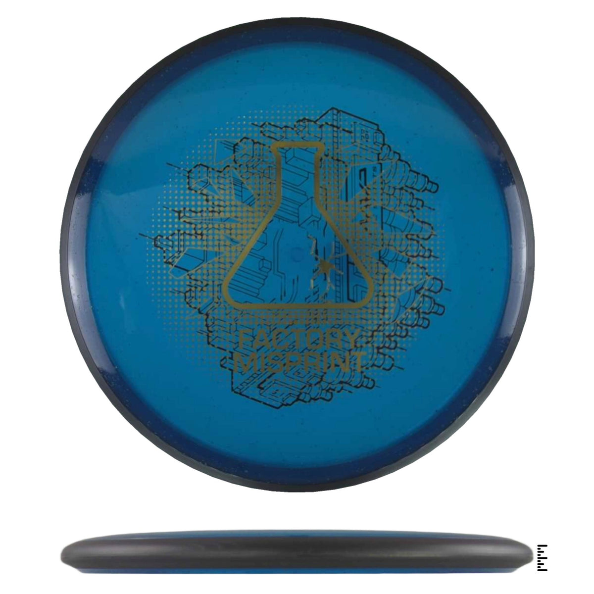 Blue Upling Disc MVP Disc Sports Particle Glow Proton Uplink Factory Misprint