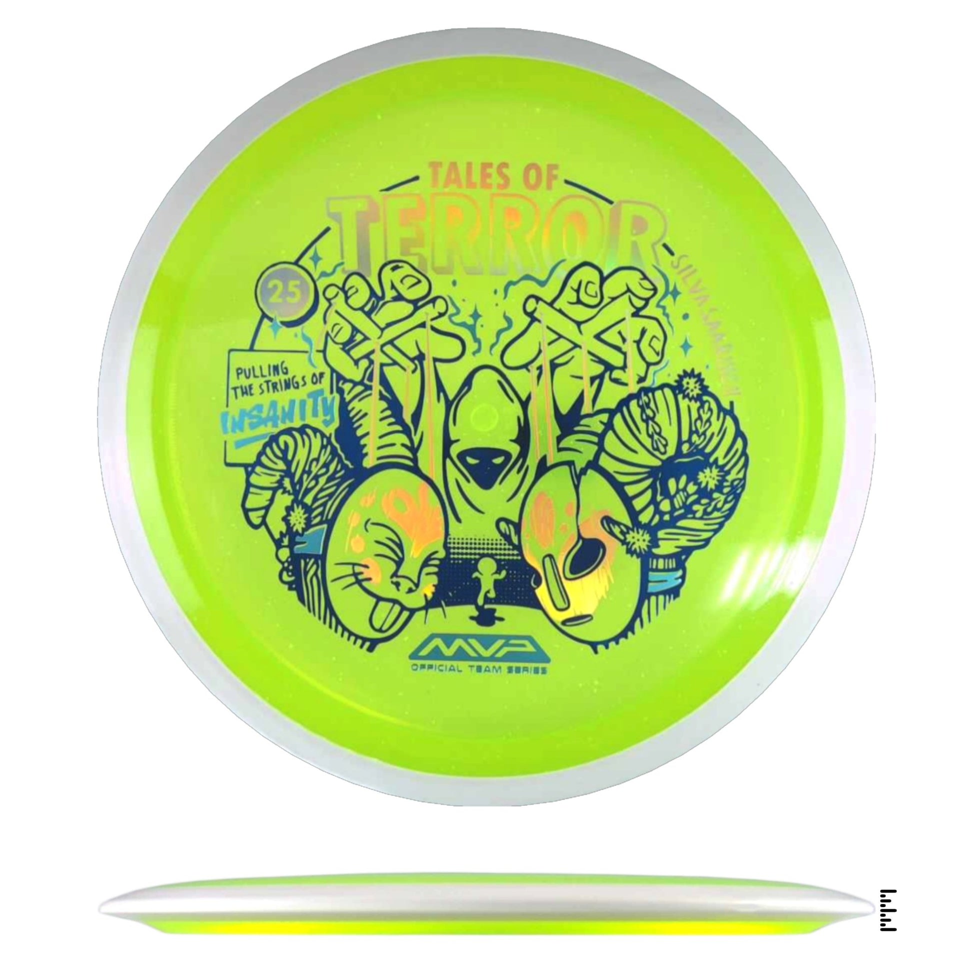 Axiom Discs Particle Proton Insanity - 2025 Halloween Special Edition - Lime / White - Powergrip USA