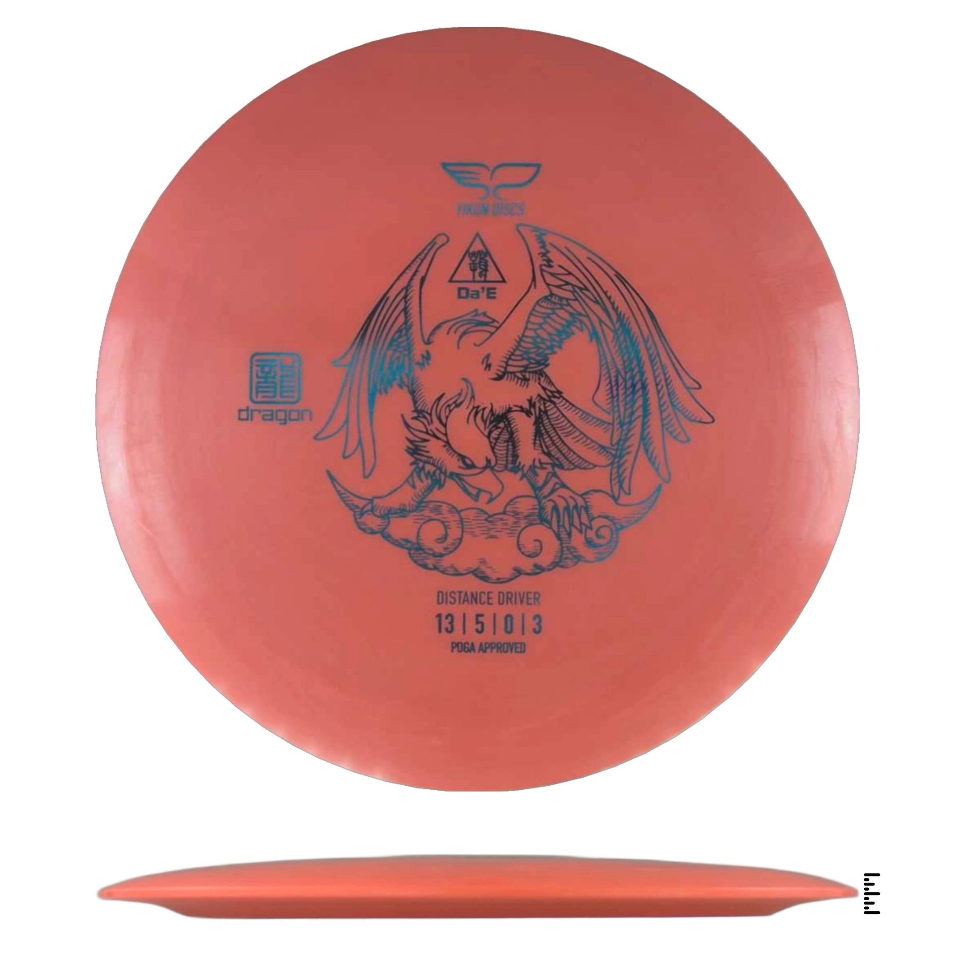 Yikun Discs Dragon Da’E - Orange - Powergrip USA