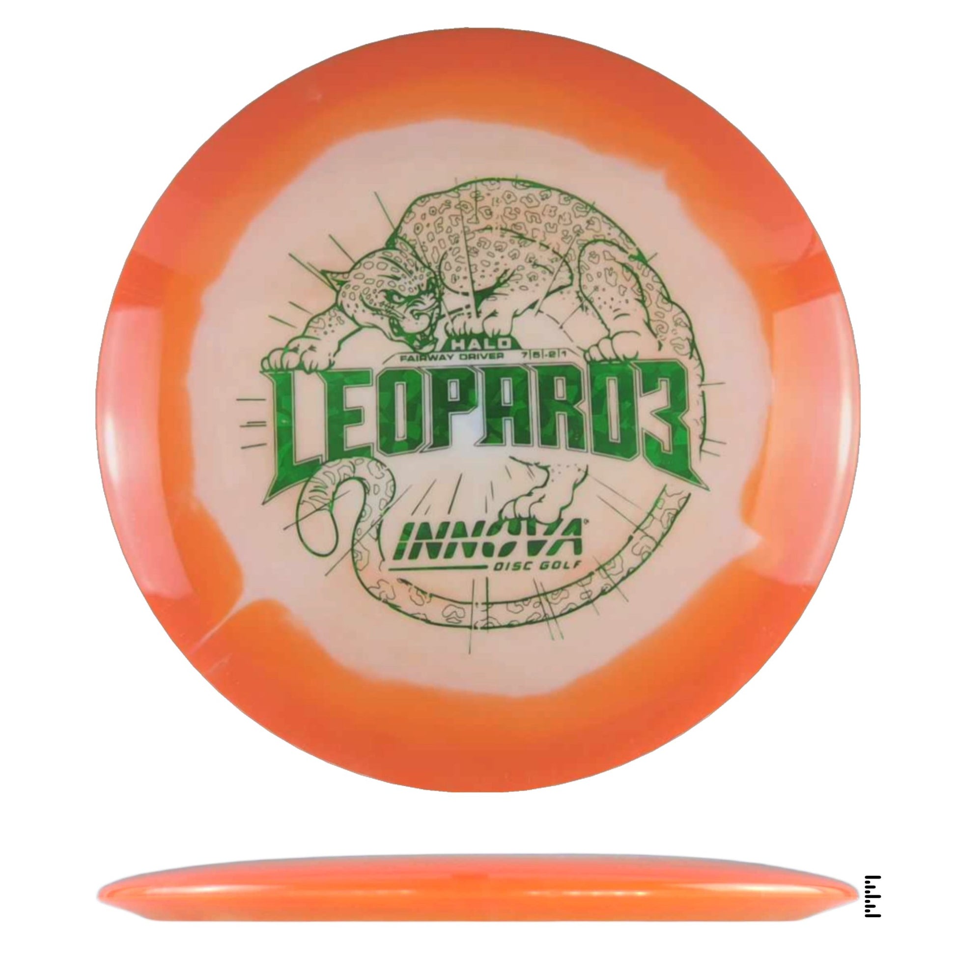 Innova Halo Leopard3 - White / Orange - Powergrip USA