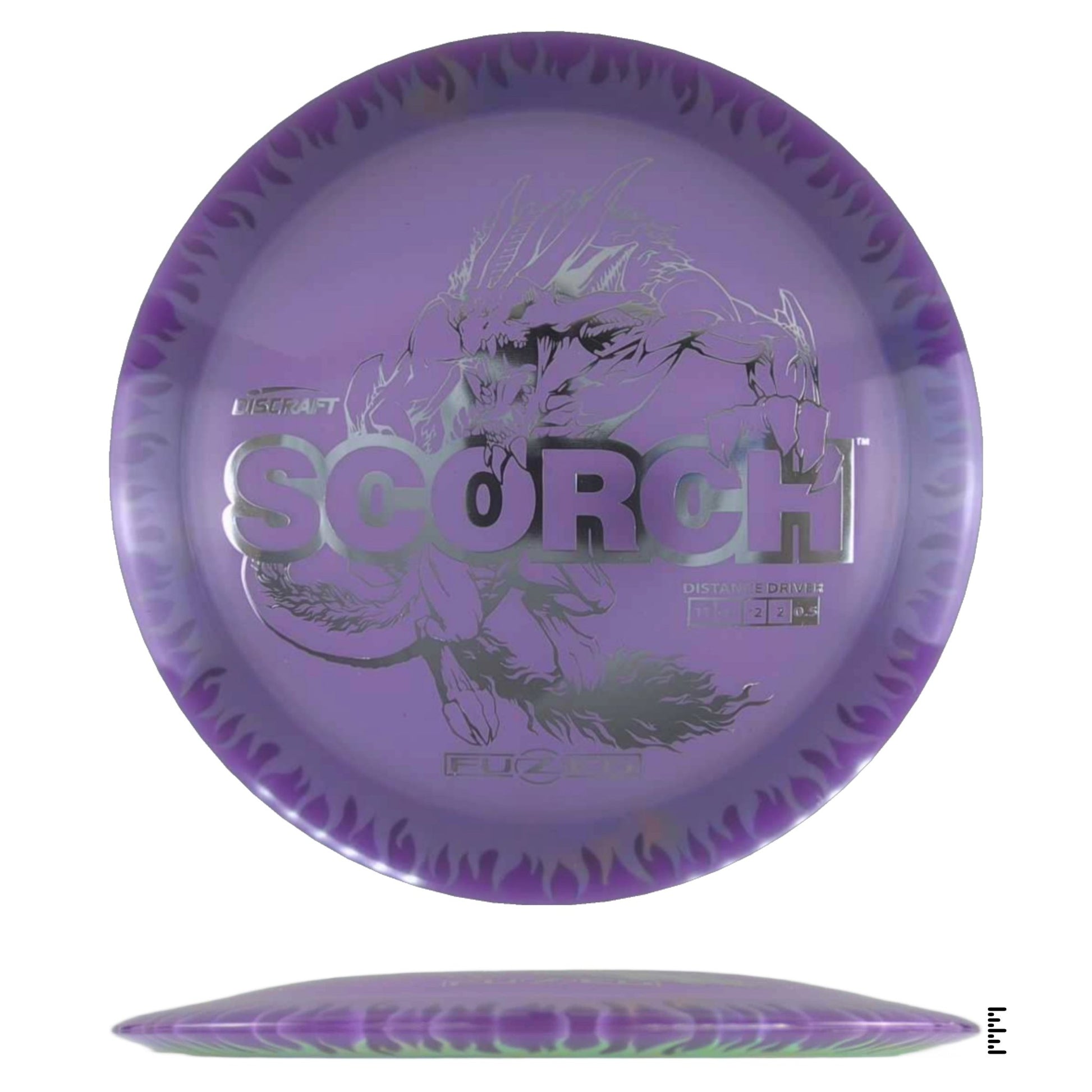 Discraft Fuzed Line Scorch - Violet / Light Green - Powergrip USA