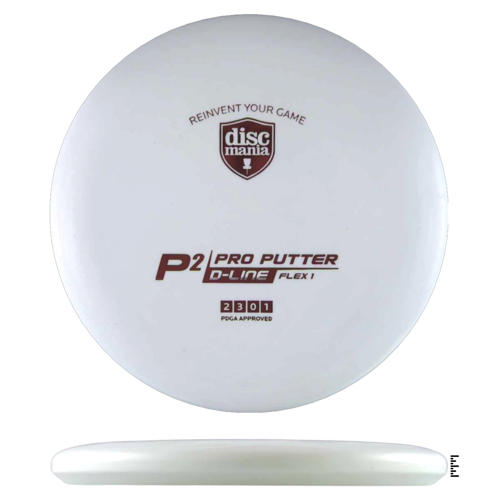 Discmania D - Line Flex 1 P2 Sky God Mini Stamp - White - Powergrip USA