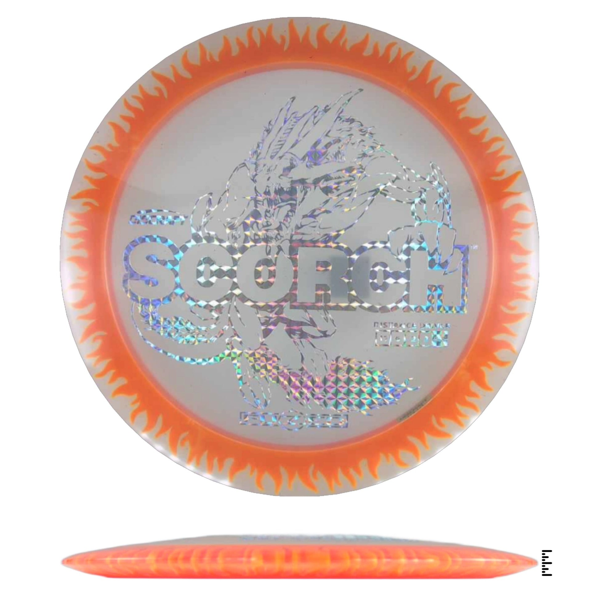 Discraft Fuzed Line Scorch - Clear / Orange - Powergrip USA