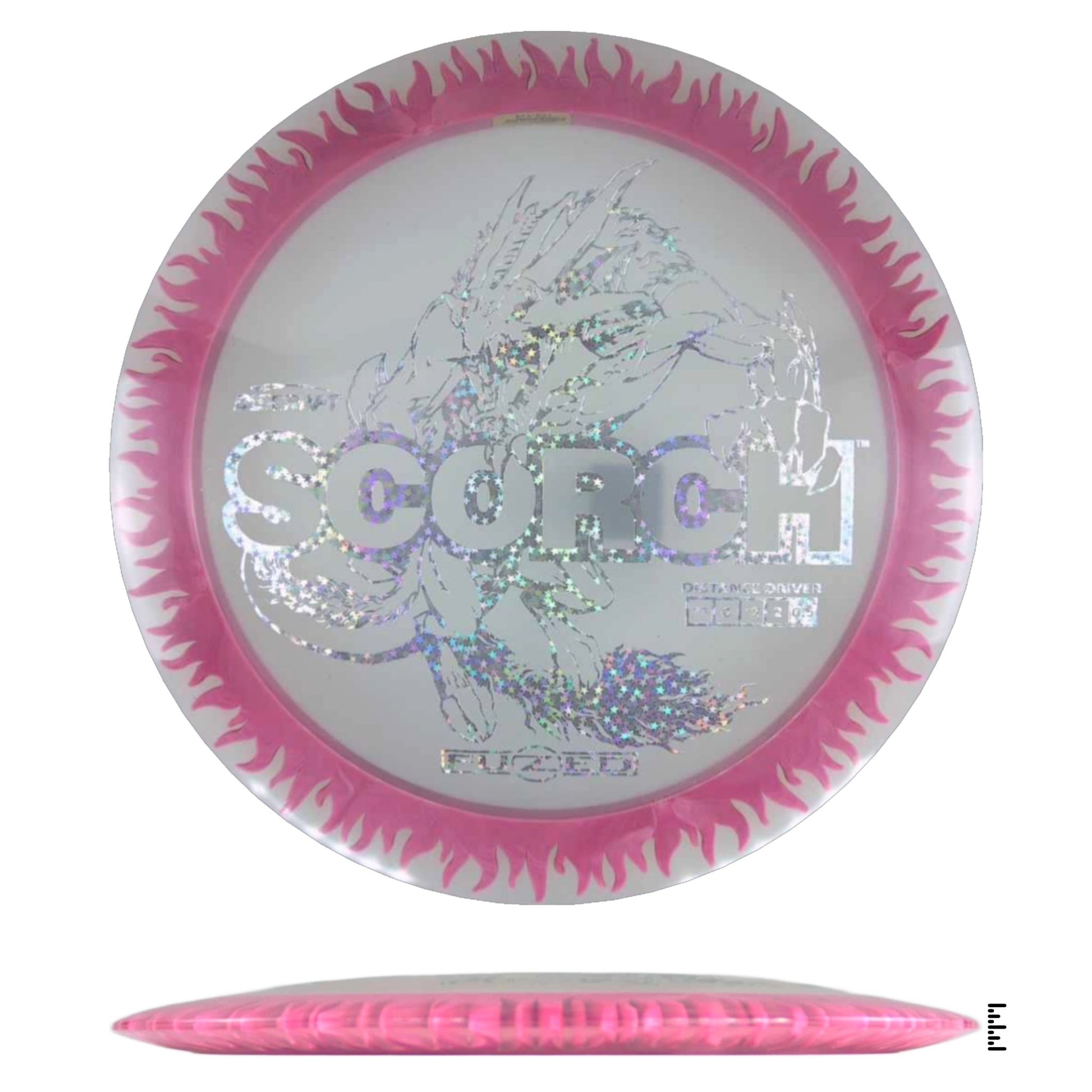 Discraft Fuzed Line Scorch - Clear / Magenta - Powergrip USA