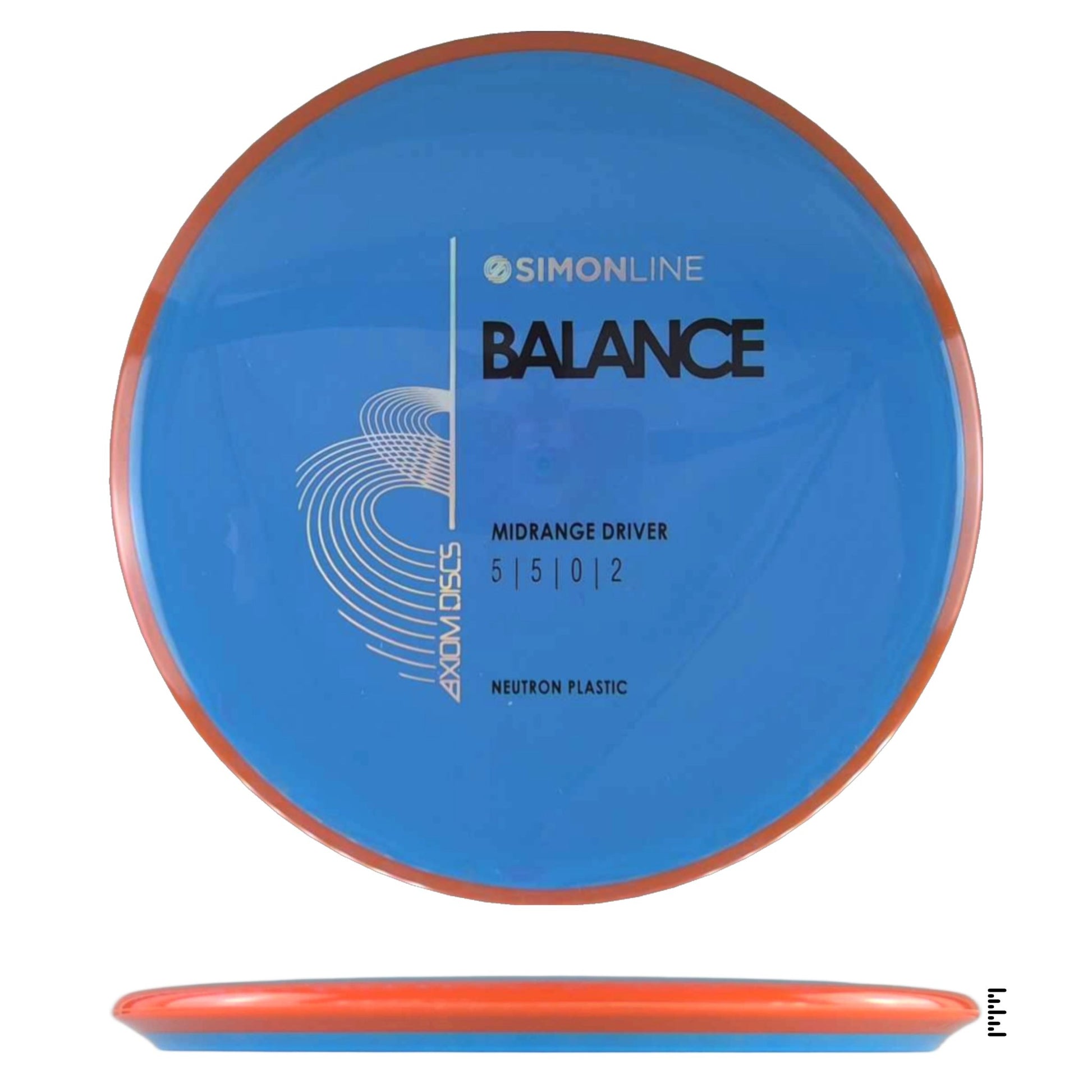 Axiom Discs Neutron Balance - Sky Blue / Orange - Powergrip USA