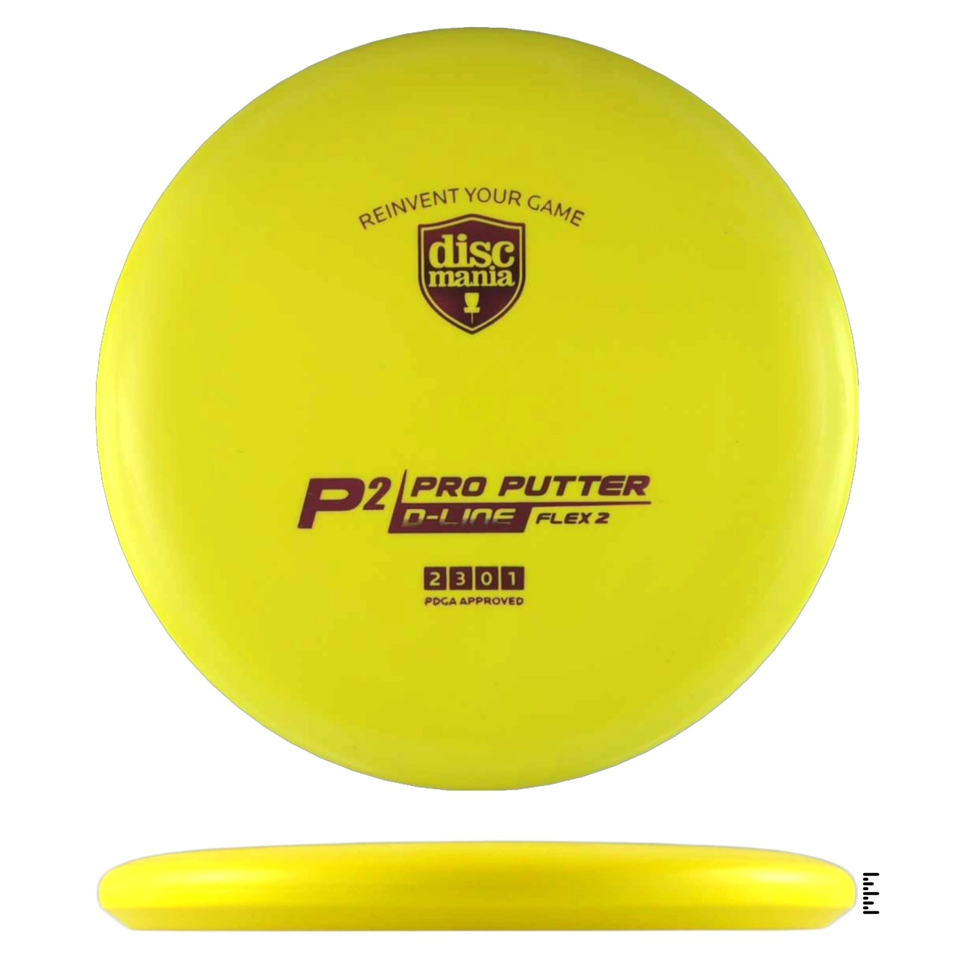 Discmania D - Line Flex 2 P2 - Yellow - Powergrip USA