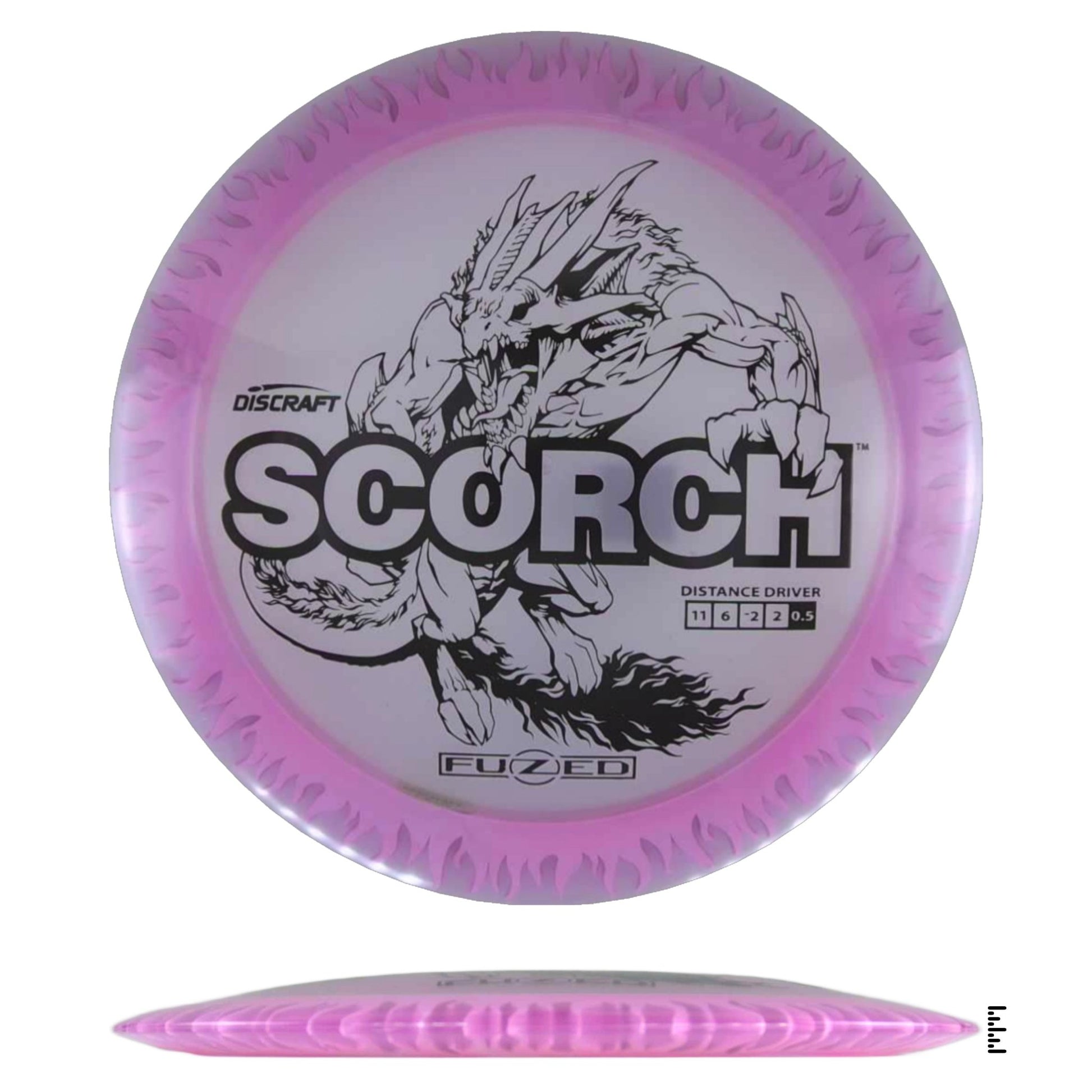Discraft Fuzed Line Scorch - Clear / Pink - Powergrip USA