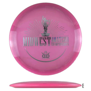 Pink disc golf disc - Midwest Amateur Championships (55dfe01b)