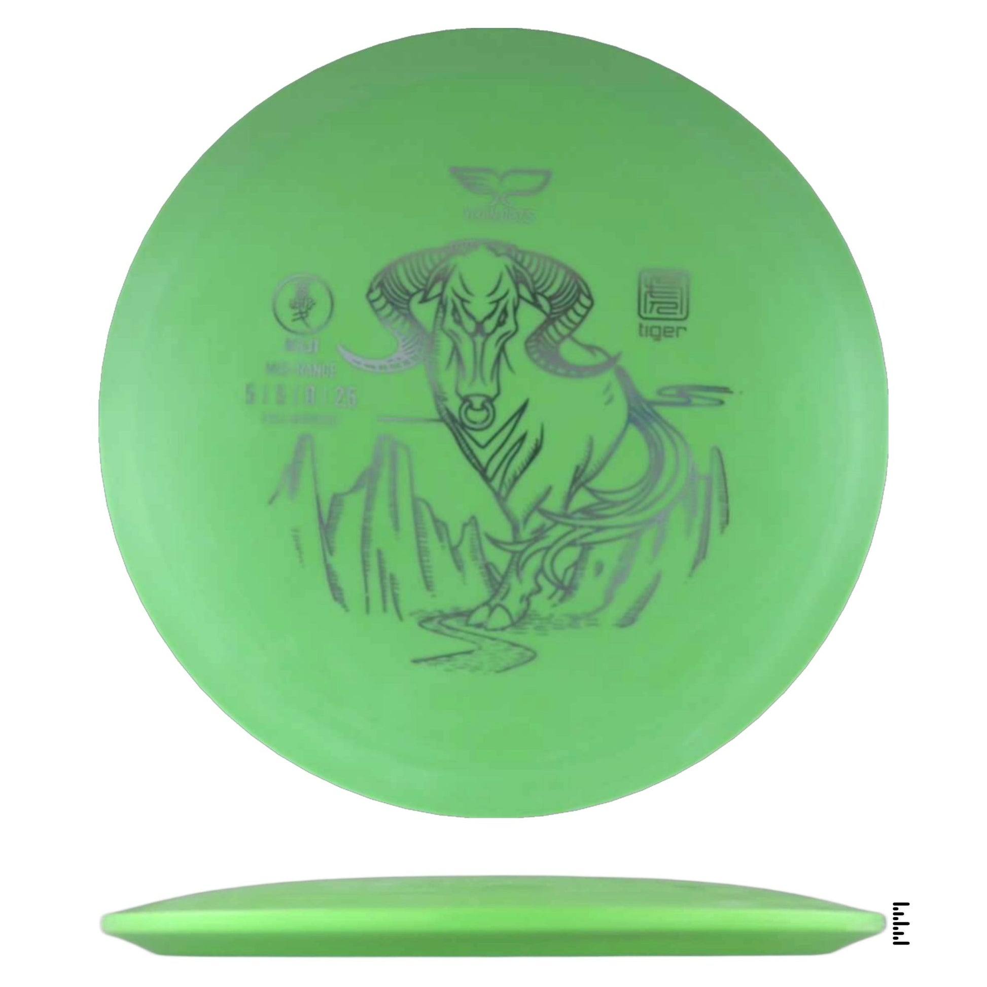 Yikun Discs Tiger Kui - Light Green - Powergrip USA
