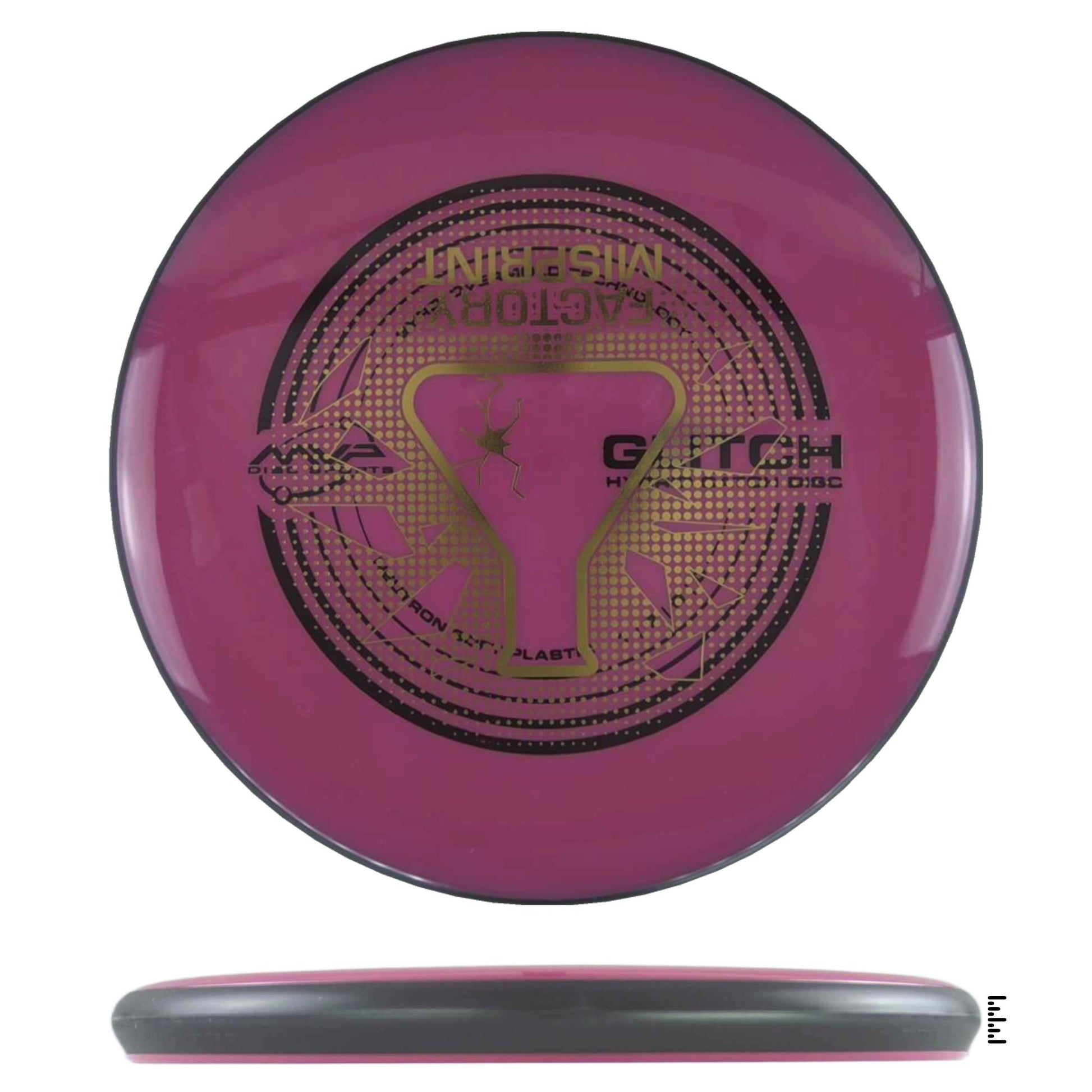 MVP Disc Sports Neutron Soft Glitch Factory Misprint - Boysenberry - Powergrip USA