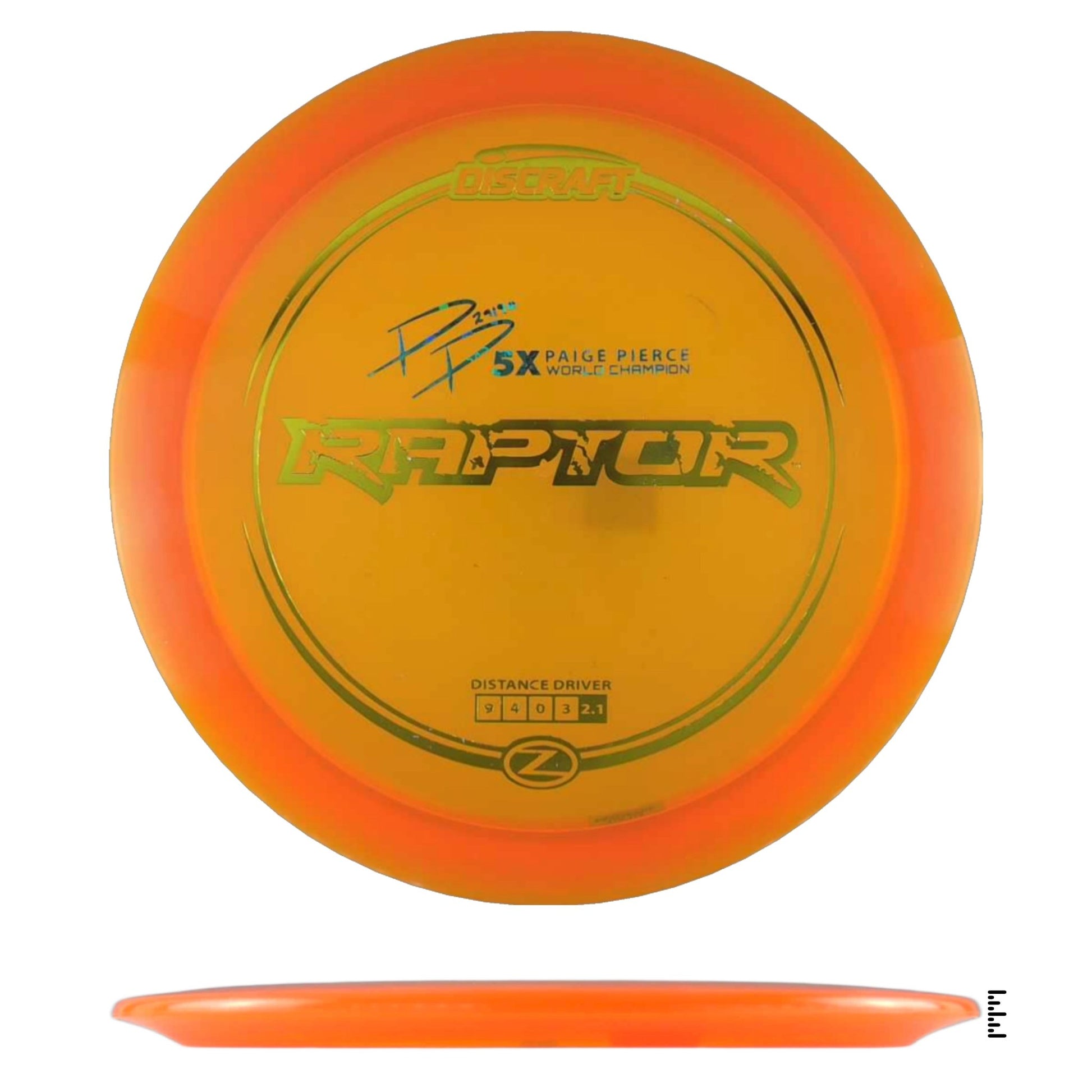 Discraft Z Line Raptor Paige Pierce 5x Edition - Orange - Powergrip USA